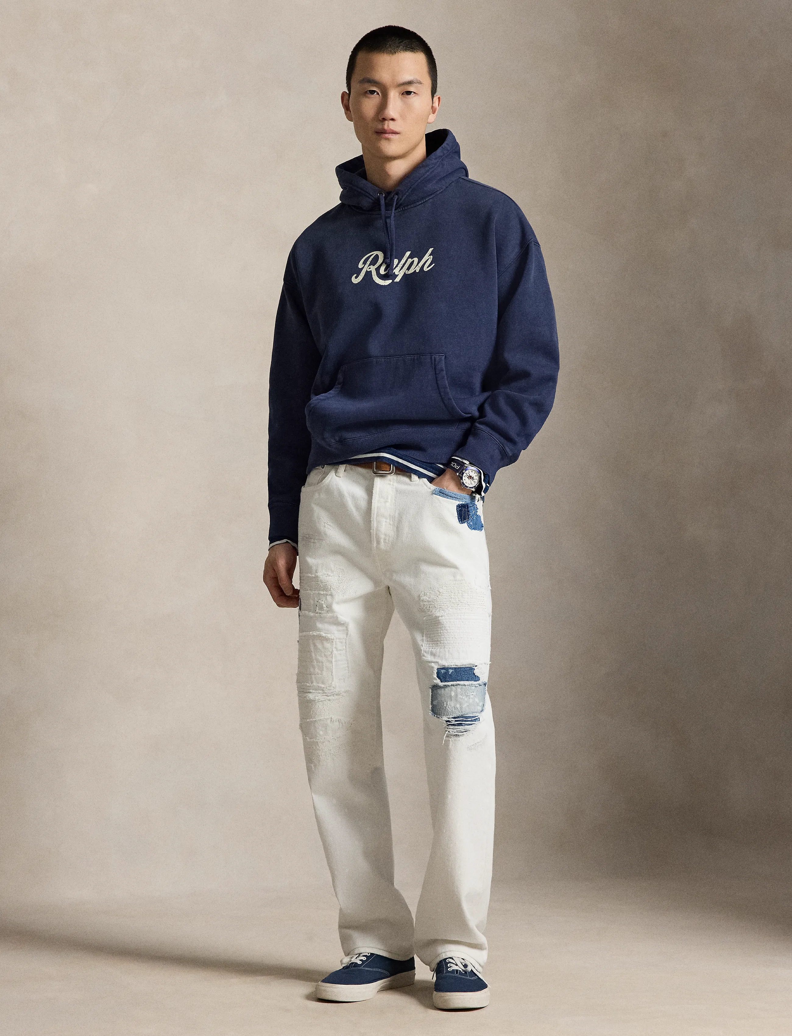 Polo Ralph Lauren - The Ralph Logo Hoodie - hættetrøjer - dark cobalt/white - 4