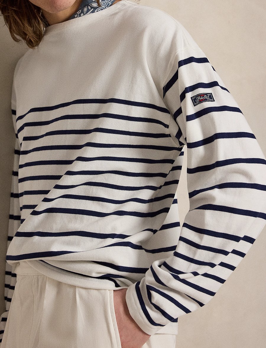 Polo Ralph Lauren - Relaxed Fit Striped Jersey Pullover - rund hals - newport navy/whit - 3
