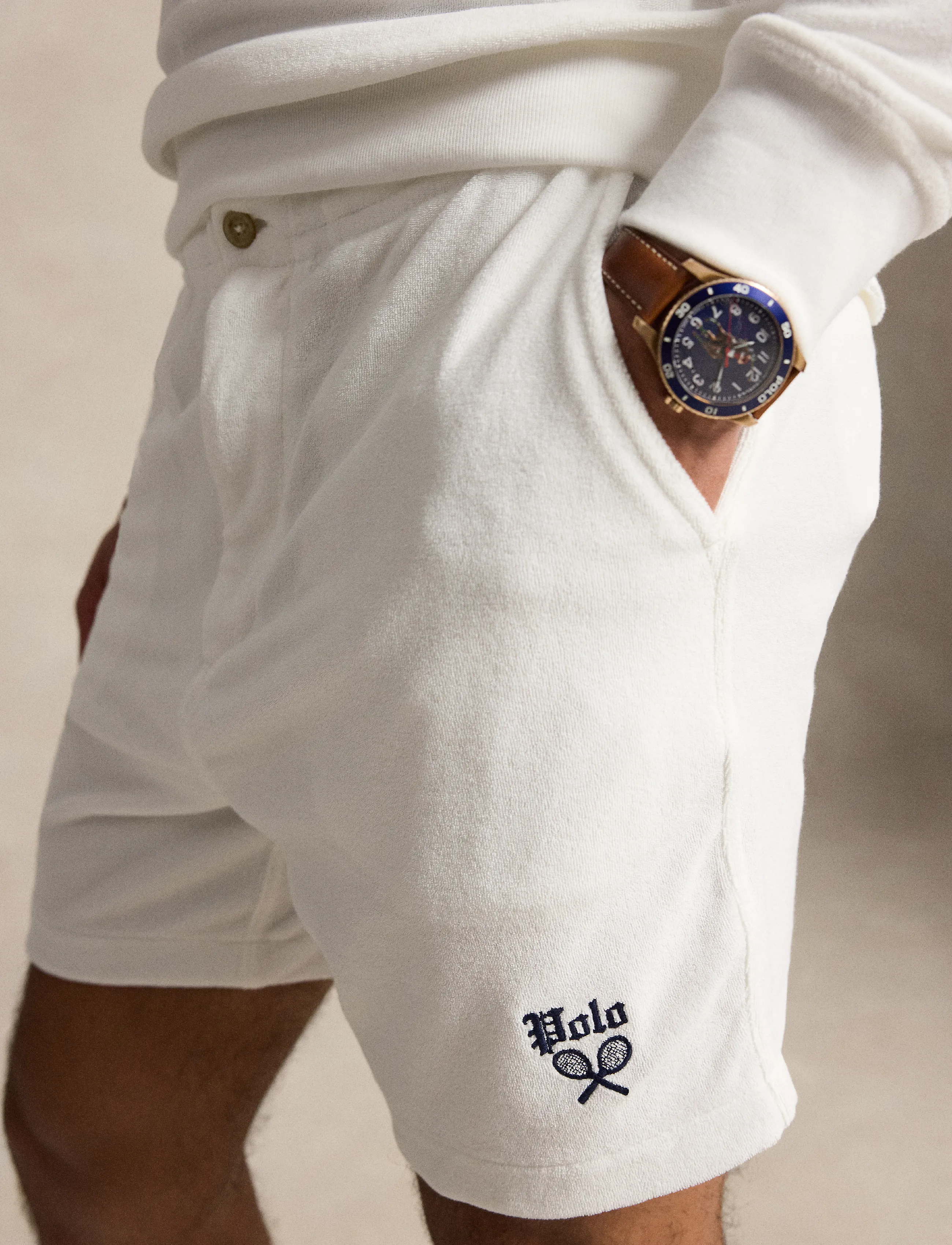 Polo Ralph Lauren 6-Inch Polo Prepster Terry Short - Inspiratsioon - WHITE / white