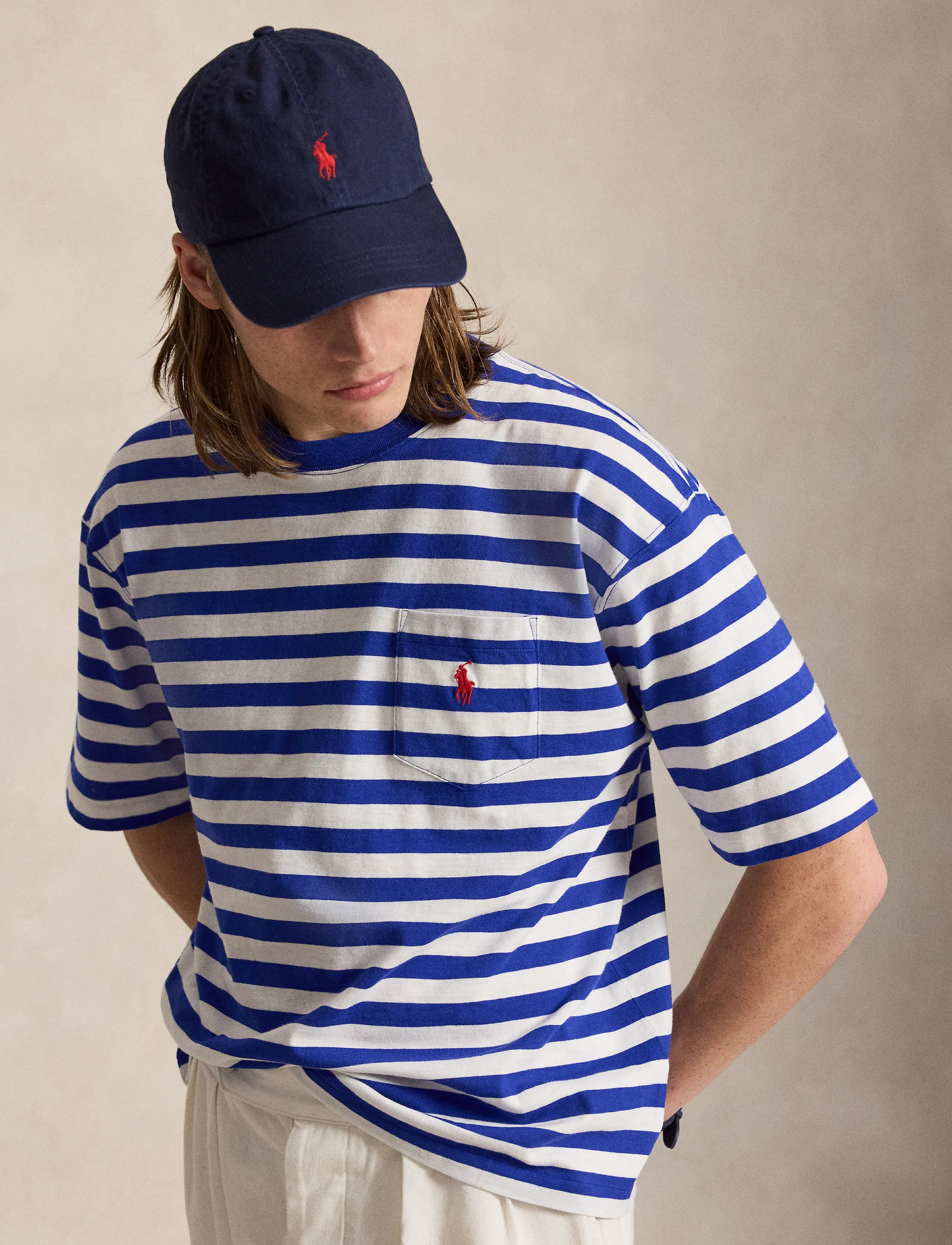 Polo Ralph Lauren - Relaxed Fit Striped Jersey T-Shirt - korte mouwen - rugby royal/white - 3
