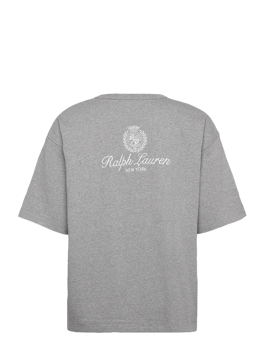 Polo Ralph Lauren - Relaxed Fit Jersey Graphic T-Shirt - kurzärmelige t-shirts - andover heather - 1