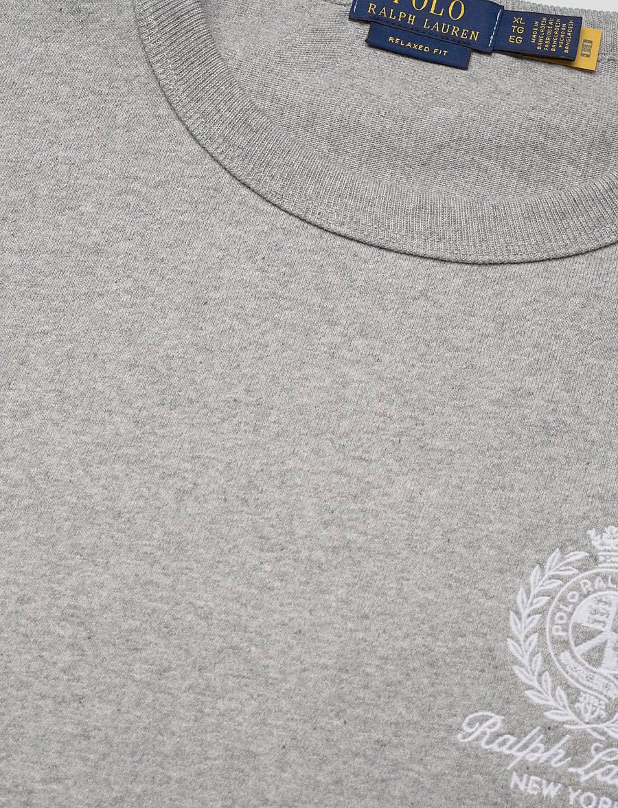 Polo Ralph Lauren - Relaxed Fit Jersey Graphic T-Shirt - kurzärmelige t-shirts - andover heather - 2