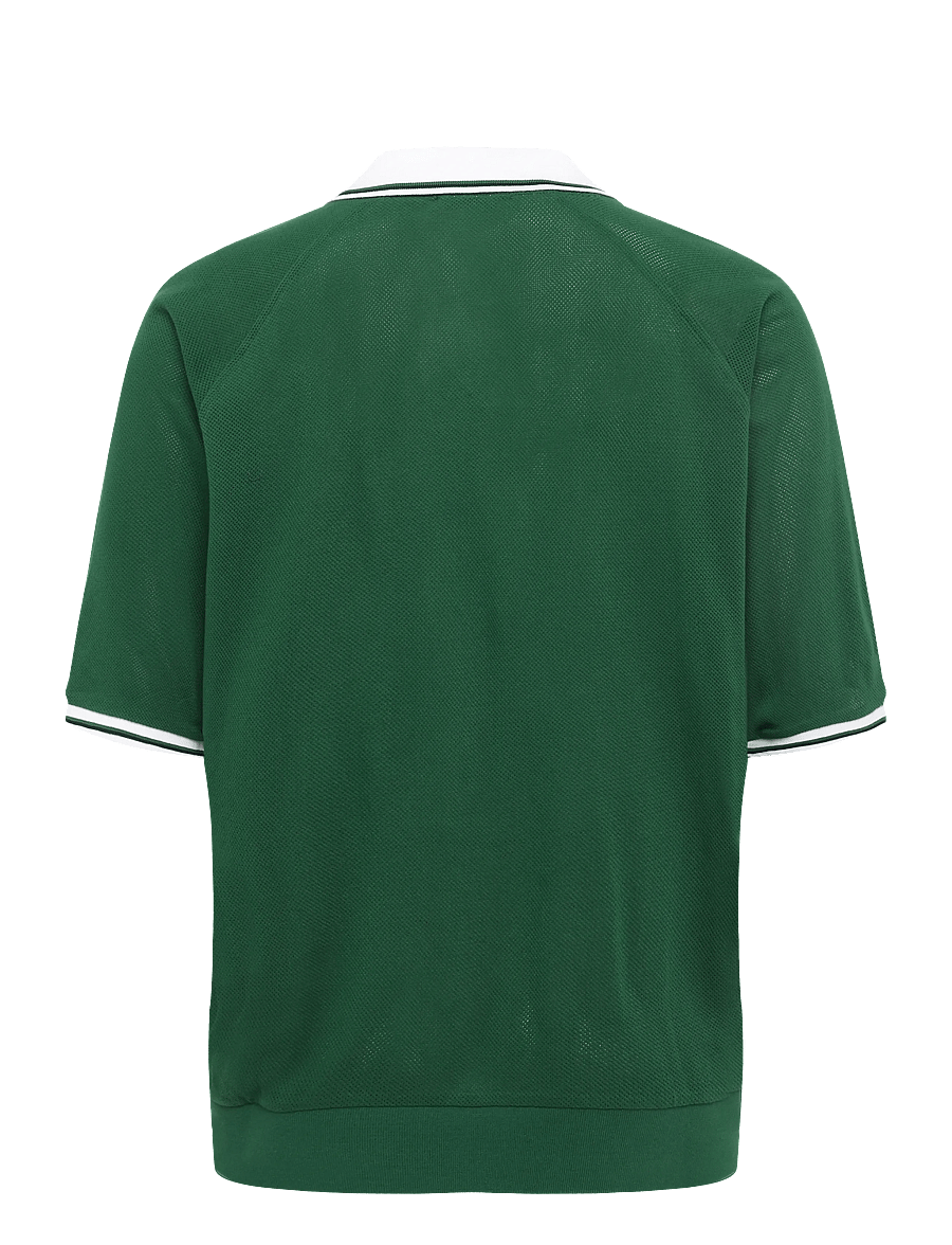Polo Ralph Lauren - Relaxed Fit Pointelle Jersey Polo Shirt - stickade pikéer - new forest - 2