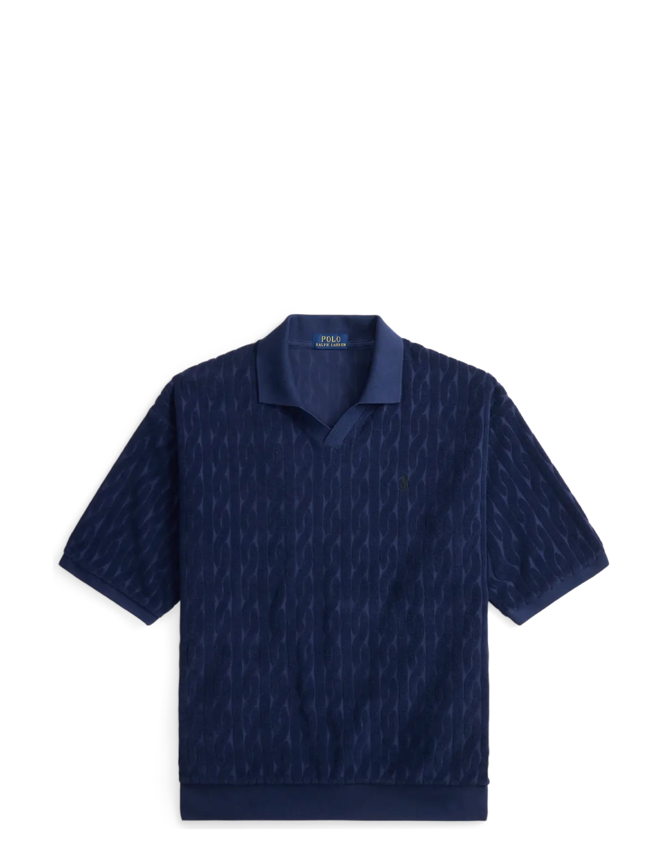 Polo Ralph Lauren Relaxed Fit Cabled Terry Polo Shirt - Strickmode - NEWPORT NAVY / navy