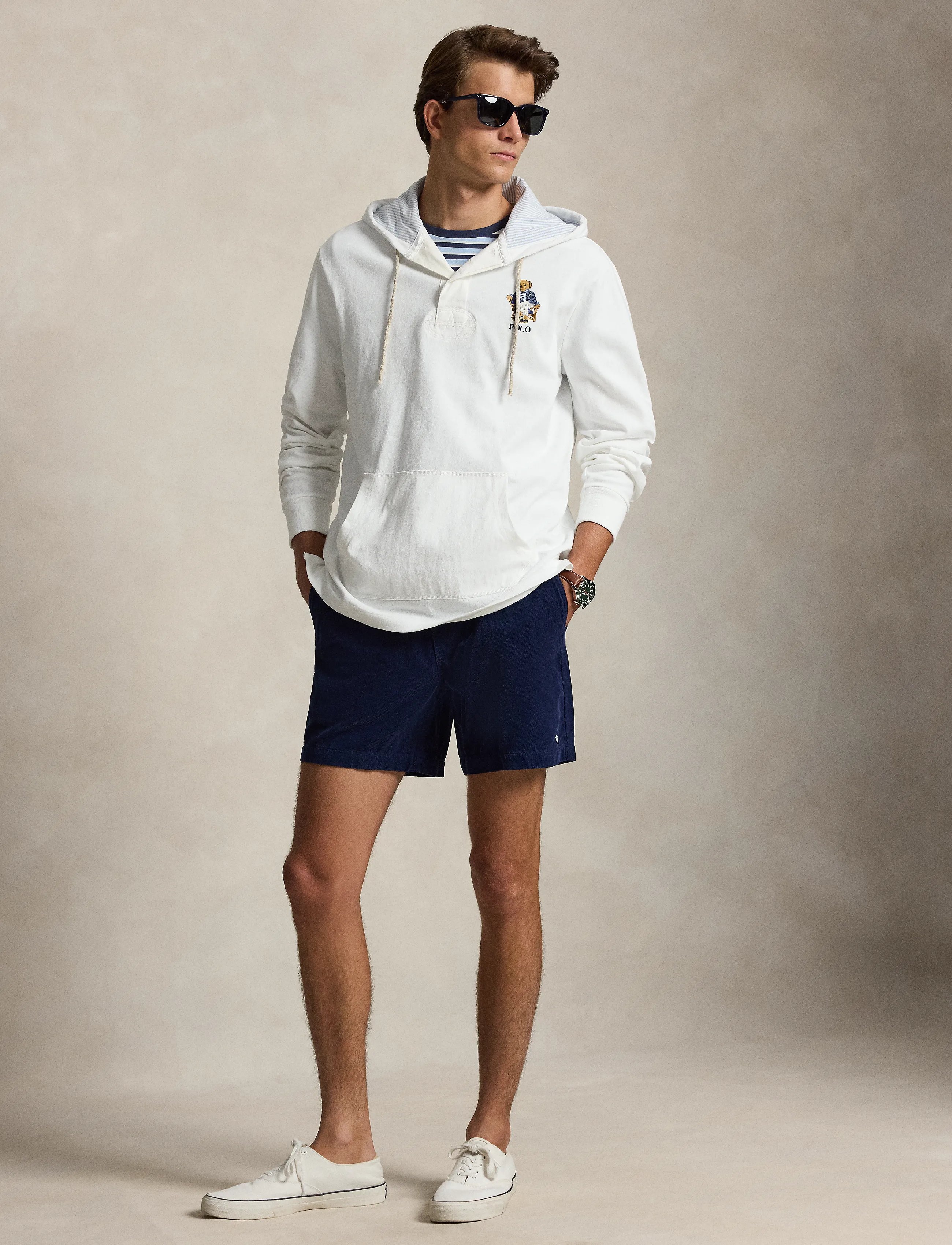 Polo Ralph Lauren - 6-Inch Polo Prepster Corduroy Short - ikdienas šorti - newport navy - 4