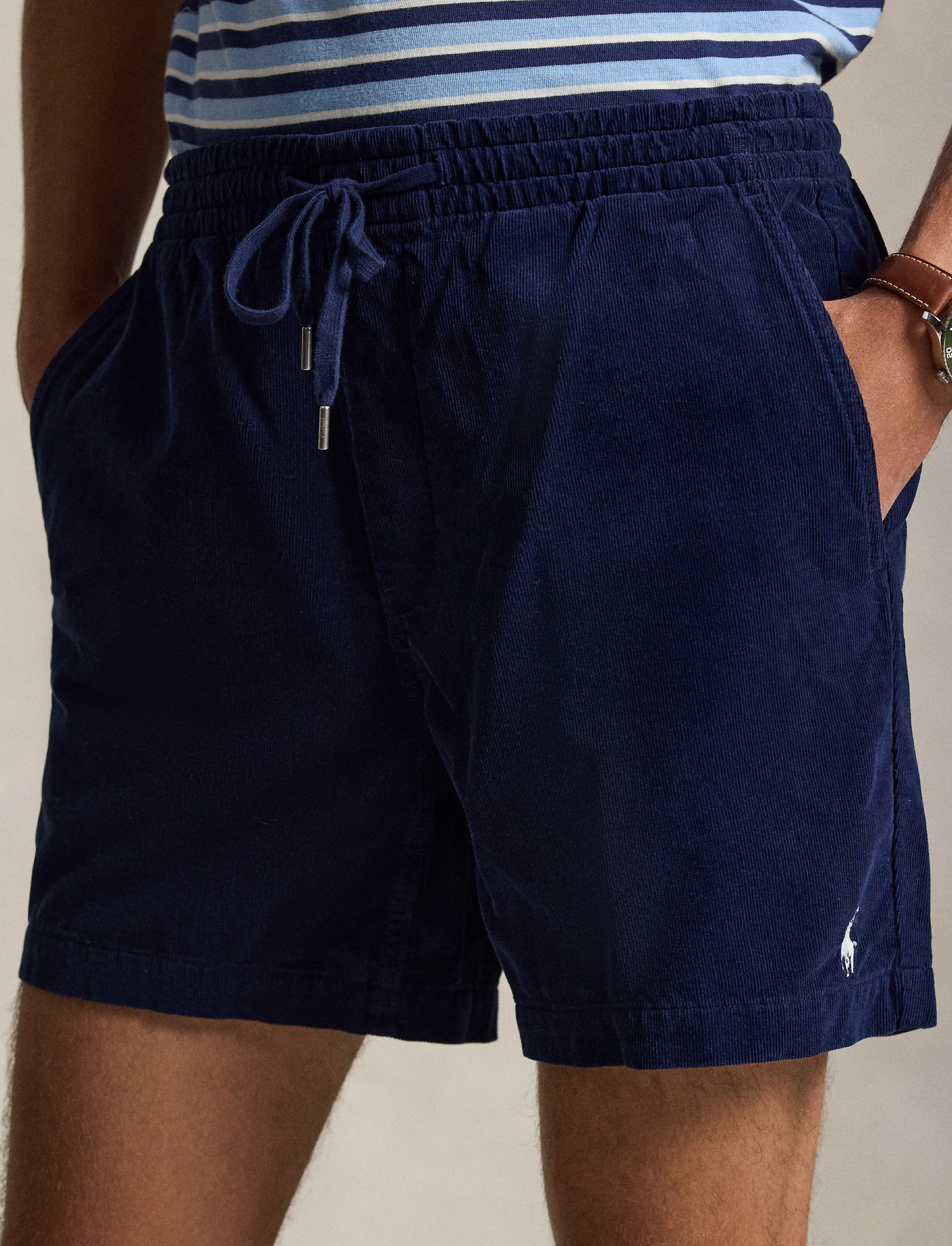 Polo Ralph Lauren - 6-Inch Polo Prepster Corduroy Short - ikdienas šorti - newport navy - 5