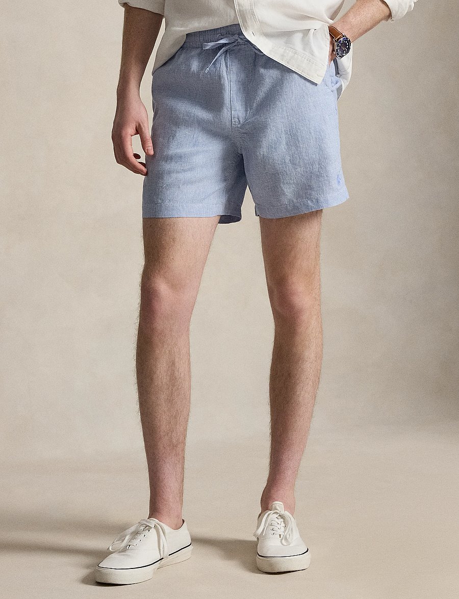 Polo Ralph Lauren - 6-Inch Polo Prepster Linen Short - hørshorts - #655b cabana blue - 4