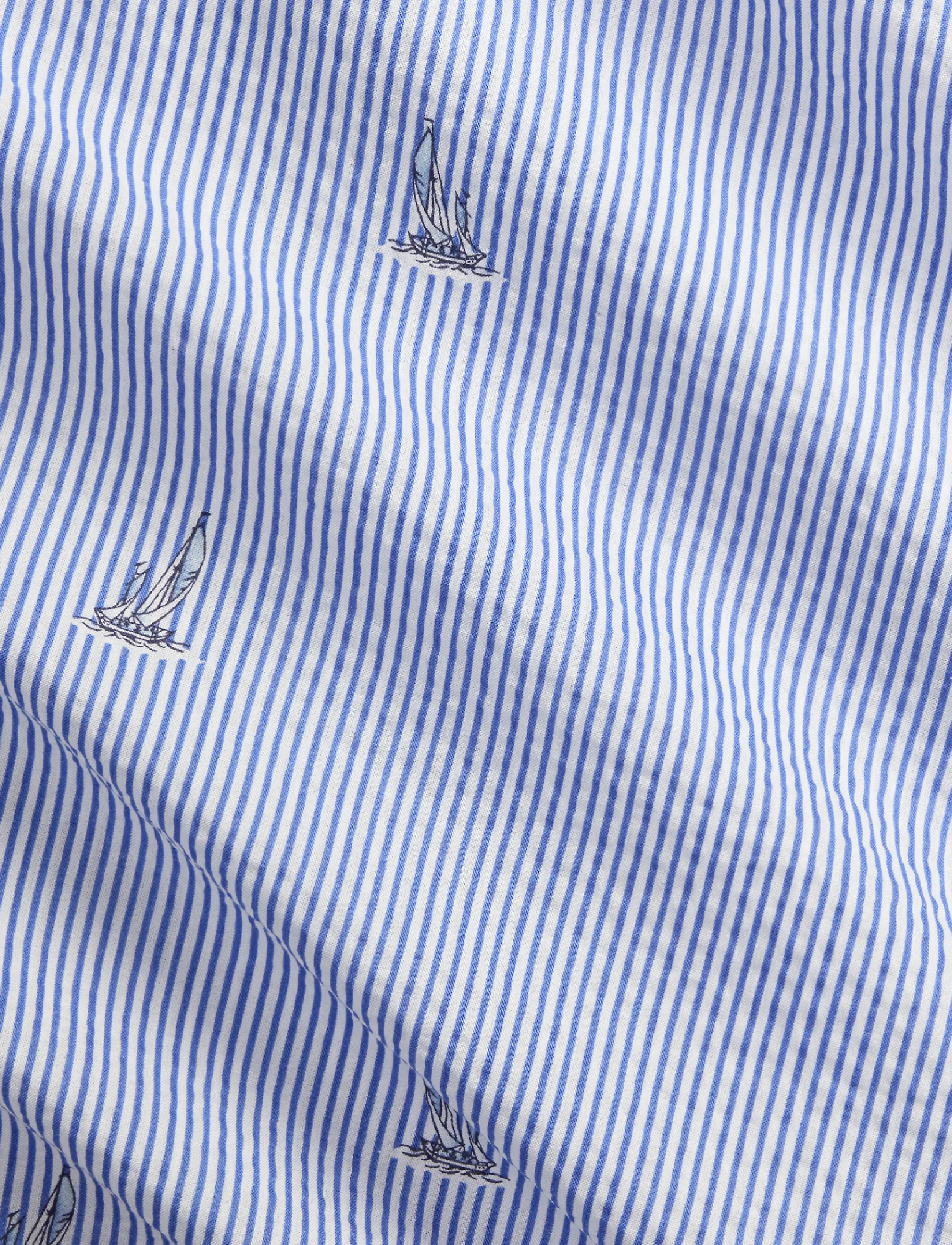 Polo Ralph Lauren - Classic Fit Sailboat Seersucker Shirt - 2654 sailboat on - 5