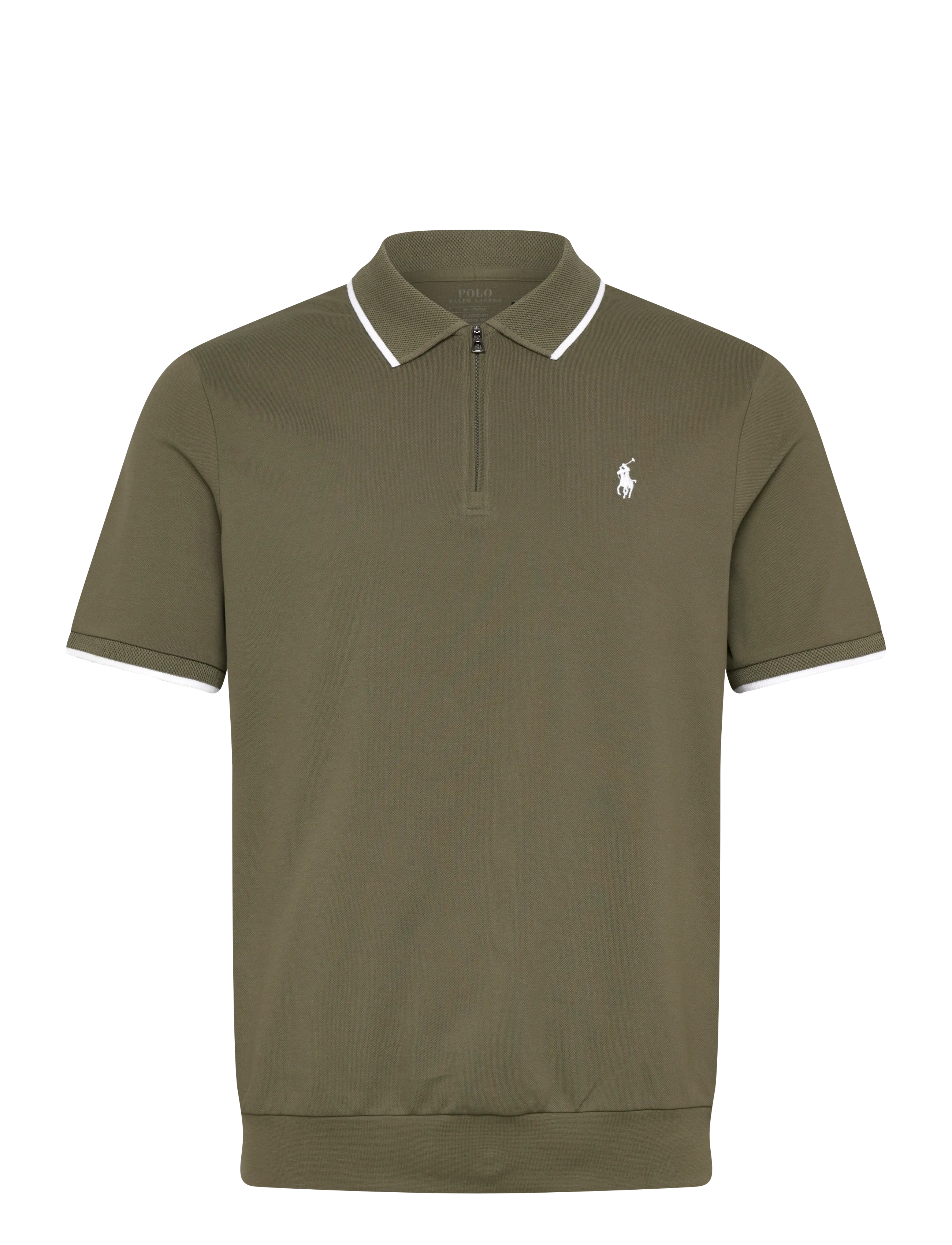 Polo Ralph Lauren 30/1 Stretch Mesh-Knt-Polo, XXL, Polos, Khakigrün - Short-sleeved, Männerswear