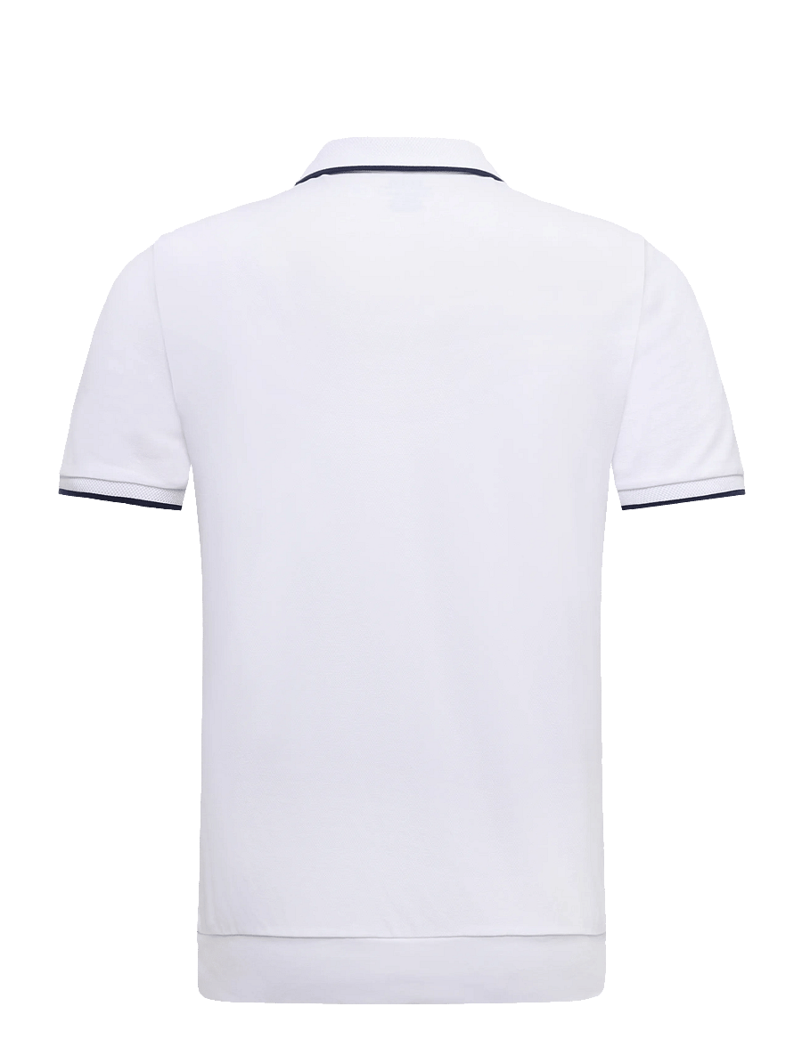 Polo Ralph Lauren - Classic Fit Stretch Mesh Zip Polo Shirt - kurzärmelig - white/c7927 - 1