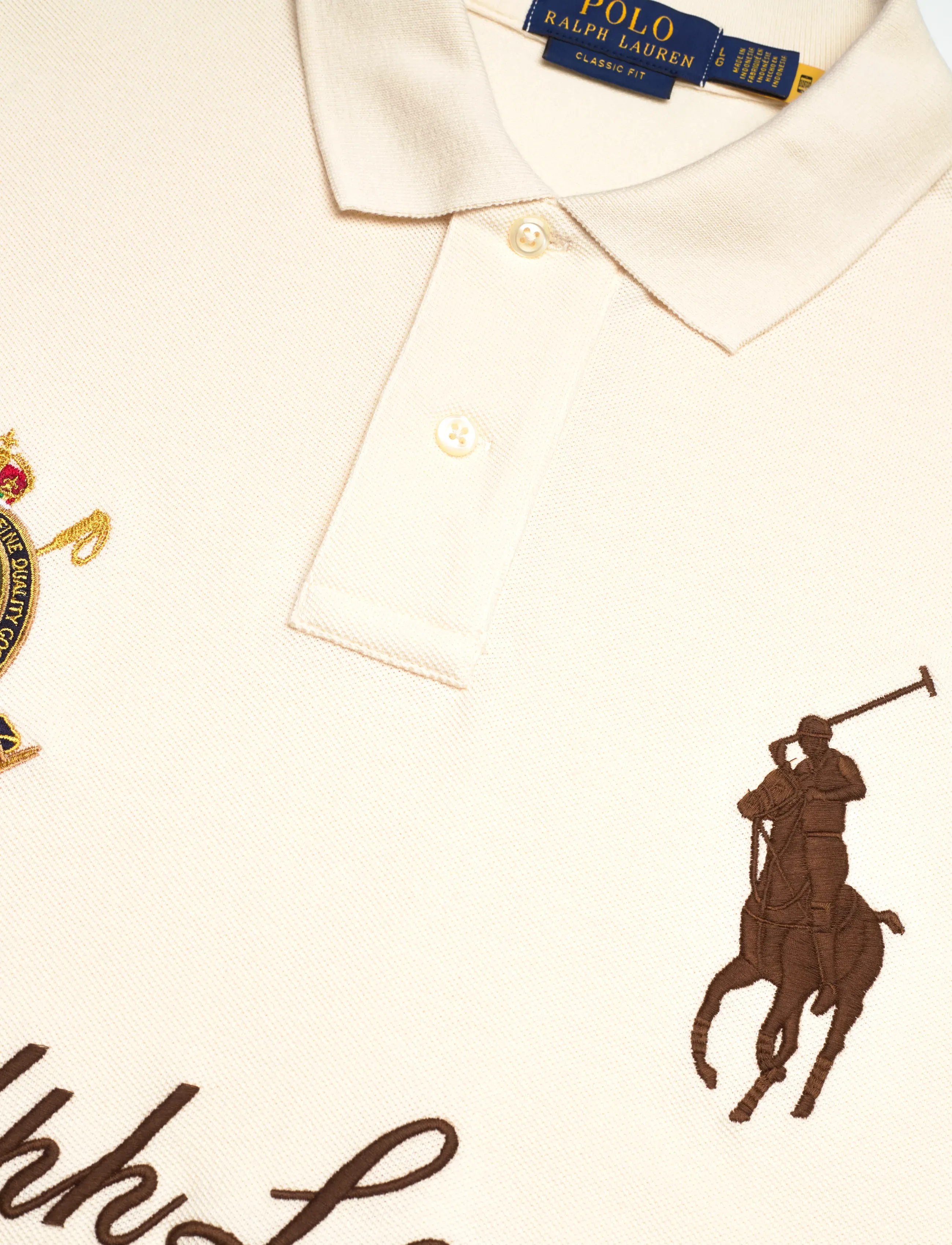 Polo Ralph Lauren - Classic Fit Big Pony Mesh Polo Shirt - kurzärmelig - guide cream - 2