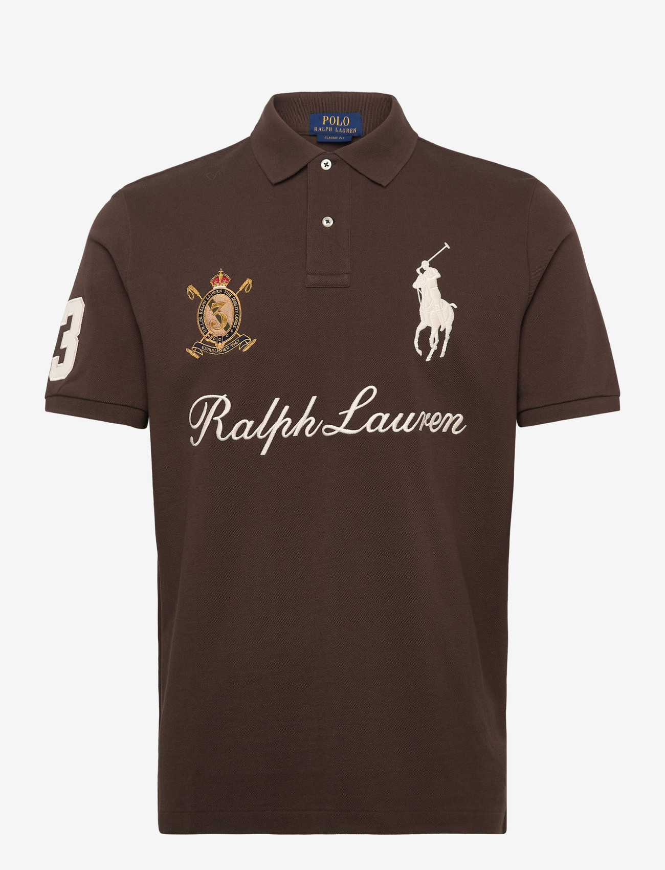 Polo Ralph Lauren - Classic Fit Big Pony Mesh Polo Shirt - kortærmede poloer - nutmeg brown - 0