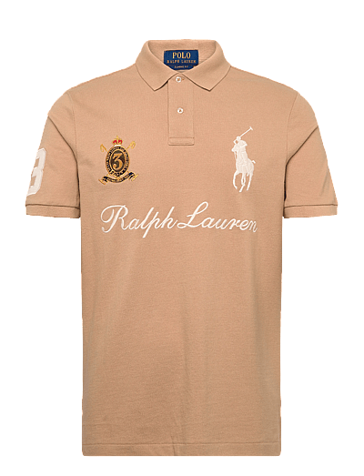 Classic Fit Big Pony Mesh Polo Shirt - KortæRmede