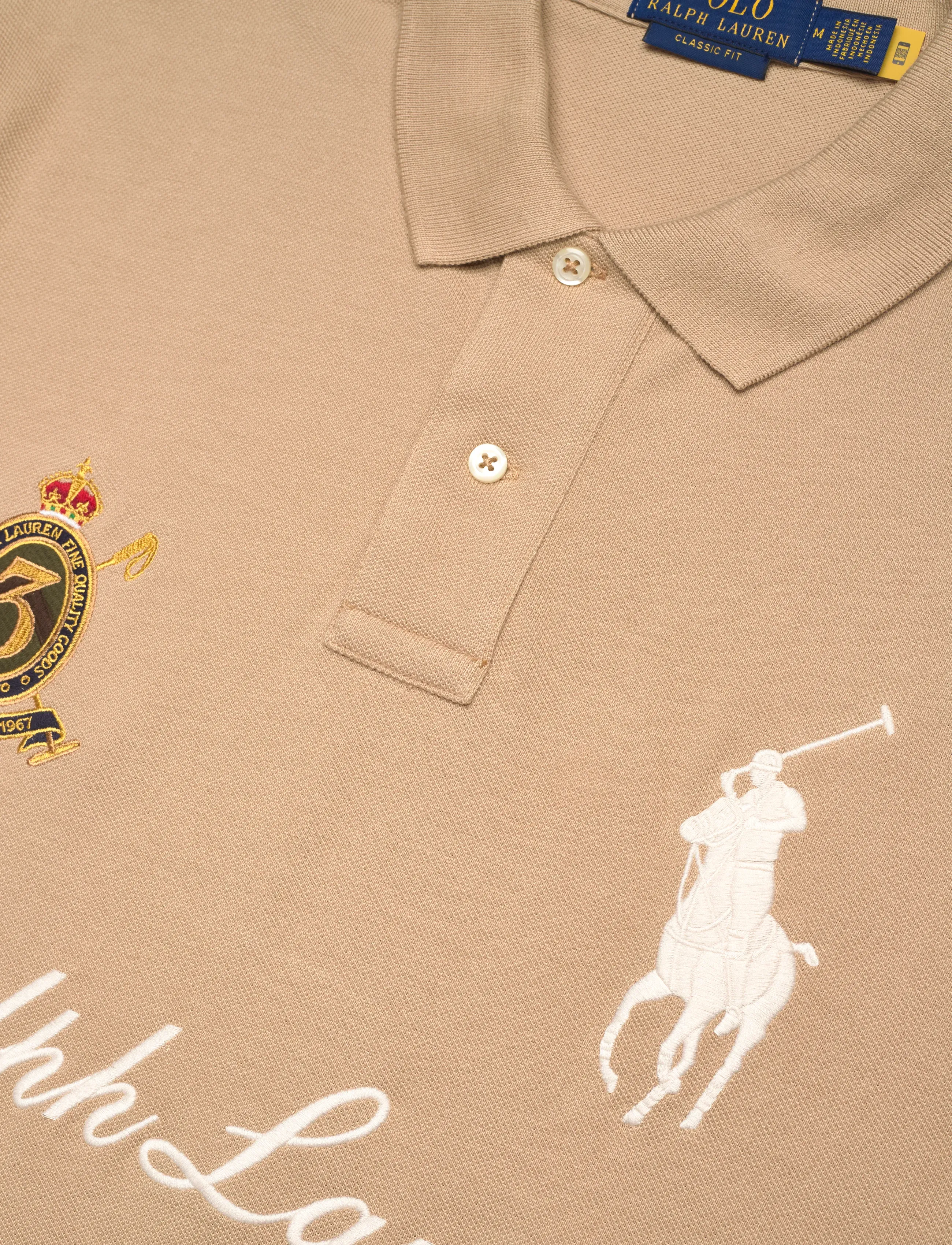 Polo Ralph Lauren - Classic Fit Big Pony Mesh Polo Shirt - kurzärmelig - vintage khaki - 2