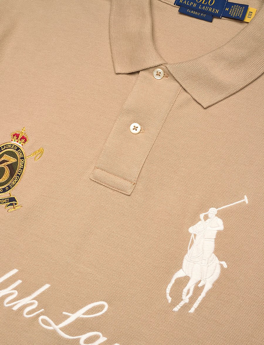 Polo Ralph Lauren - Classic Fit Big Pony Mesh Polo Shirt - kurzärmelig - vintage khaki - 2