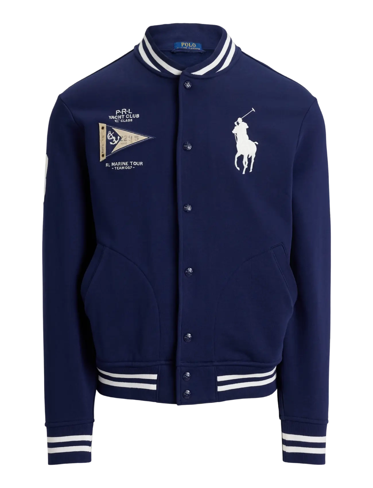 Polo Ralph Lauren - Big Pony Fleece Baseball Jacket - collegejakker - newport navy - 1