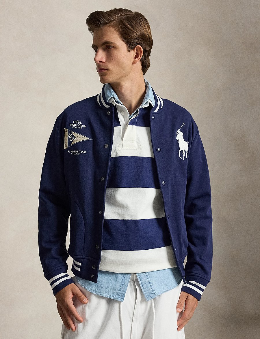 Polo Ralph Lauren - Big Pony Fleece Baseball Jacket - varsity-jacken - newport navy - 0