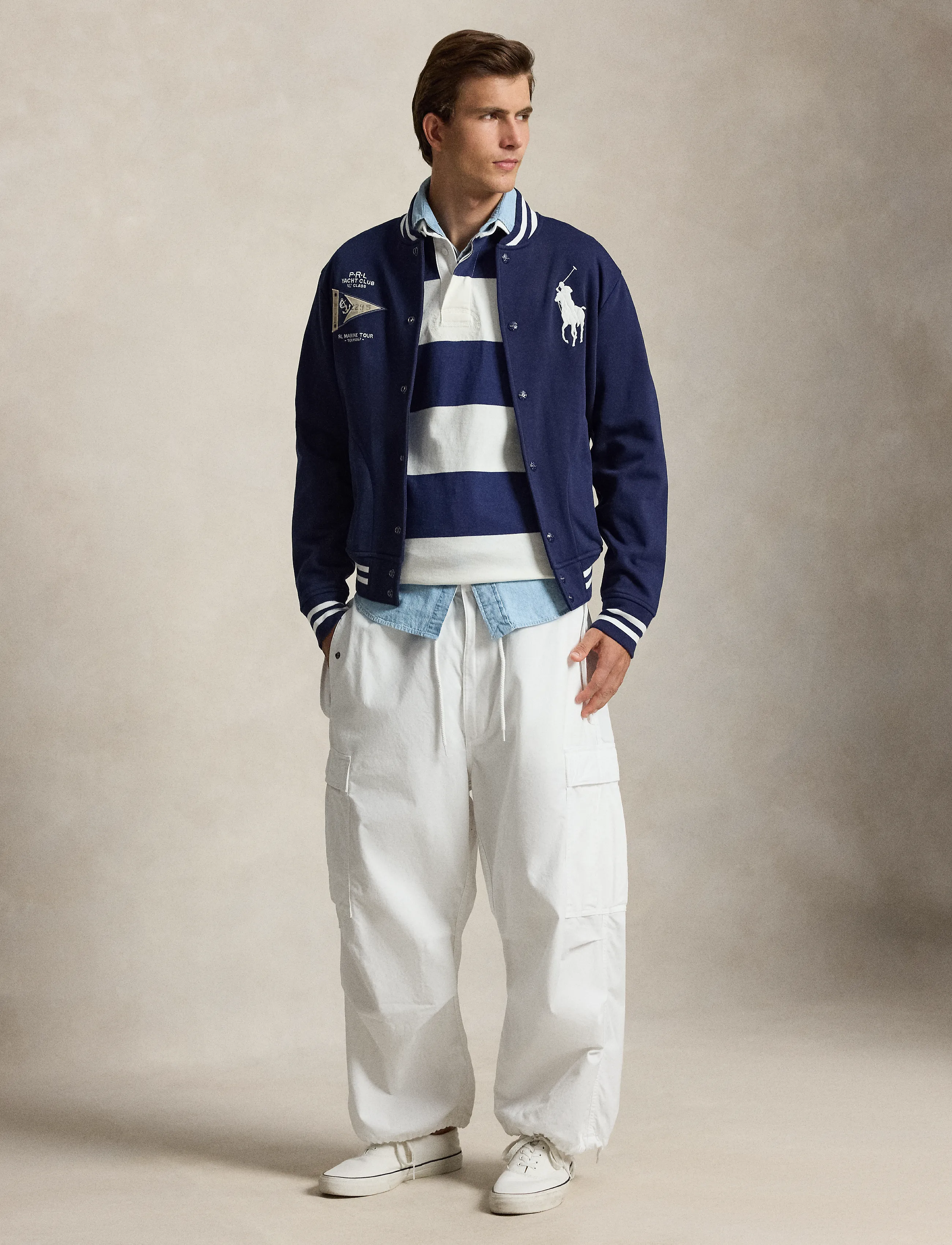 Big Pony Fleece Baseball Jacket 4