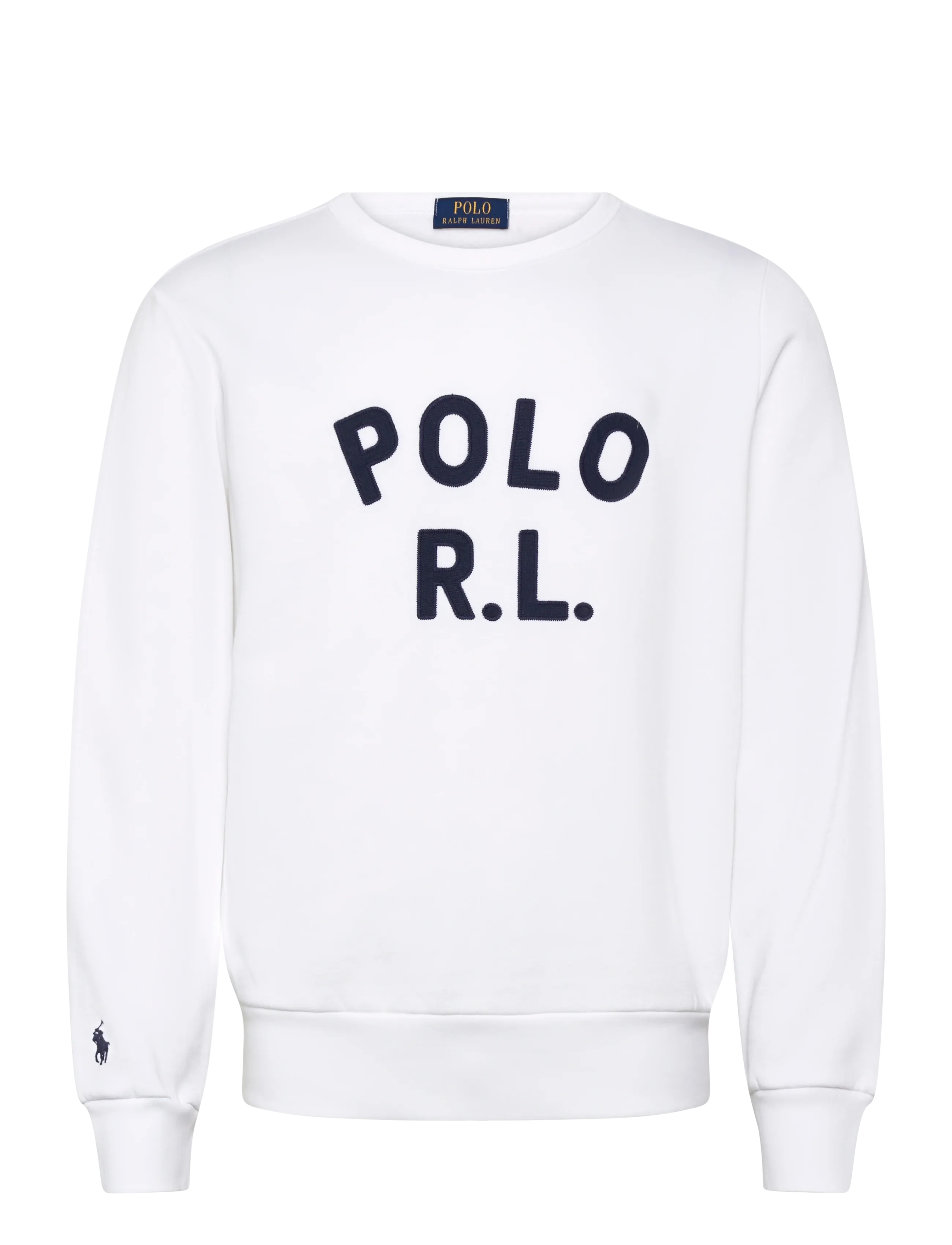 Polo Ralph Lauren Logo Fleece Sweatshirt - Dressipluusid - WHITE / white
