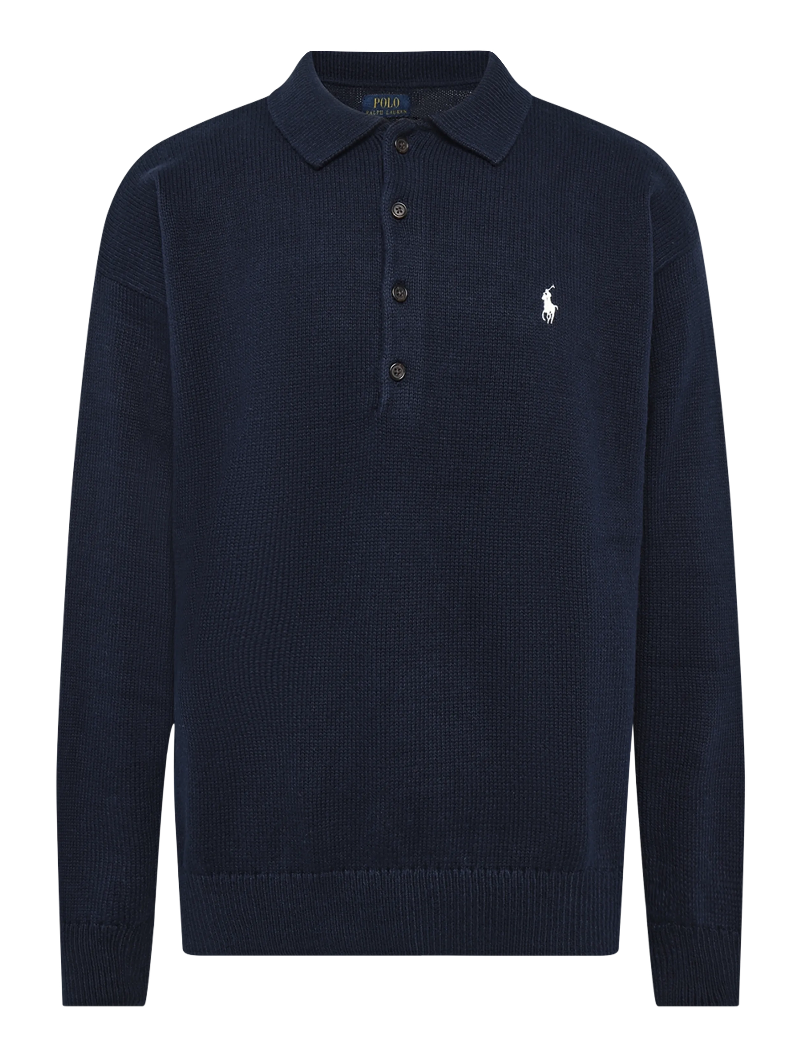 Polo Ralph Lauren Relaxed Fit Flag Cotton Sweater - Clothing - NAVY COMBO / navy