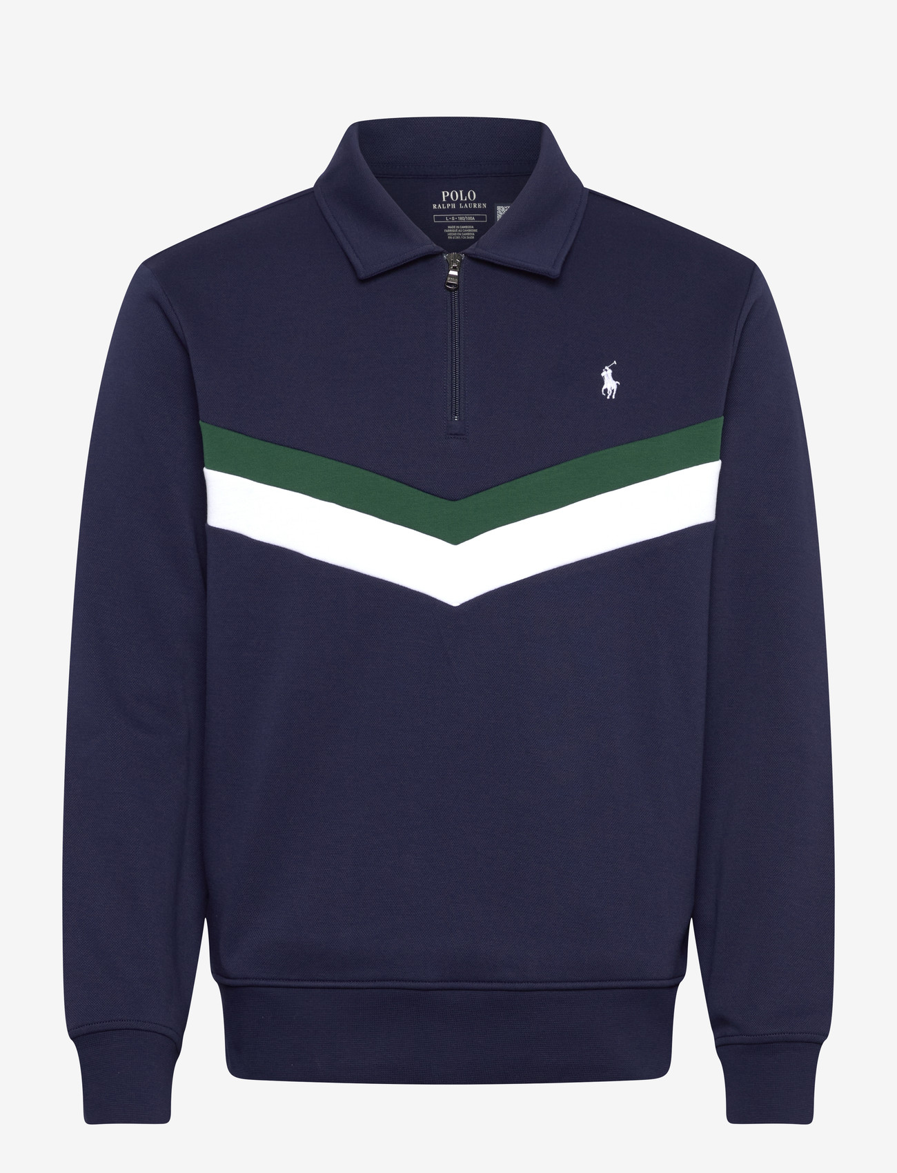 Polo Ralph Lauren - Double-Knit Quarter-Zip Sweatshirt - shop by occasion - newport navy - 0