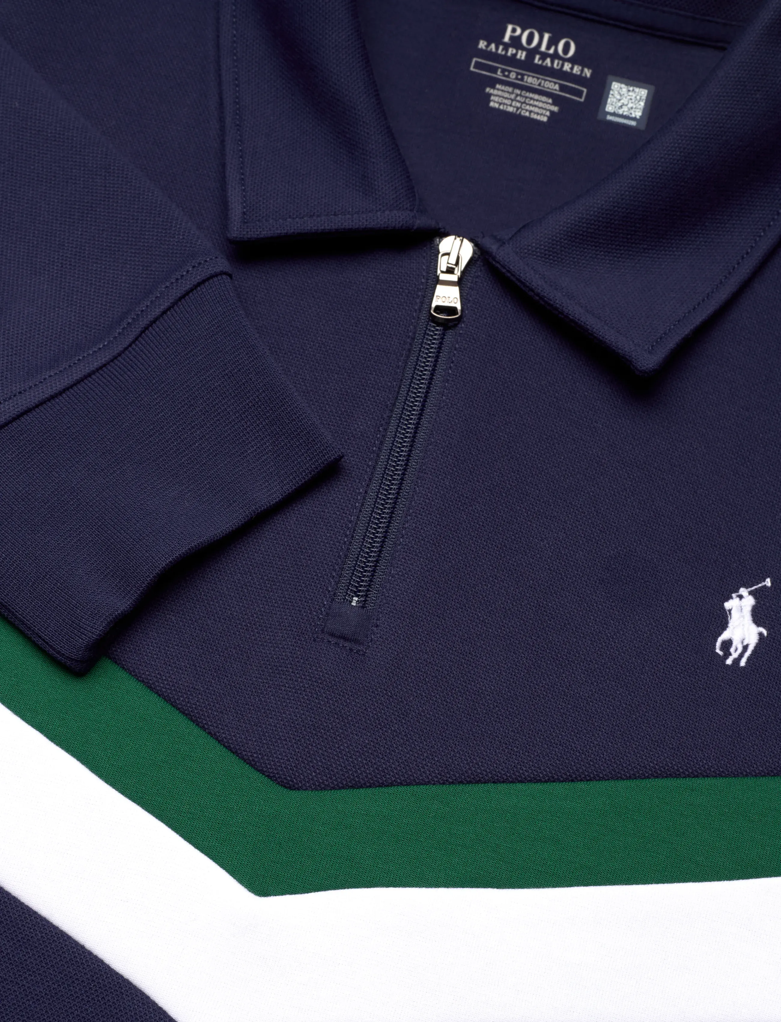 Polo Ralph Lauren - Double-Knit Quarter-Zip Sweatshirt - osta olukorra järgi - newport navy - 2