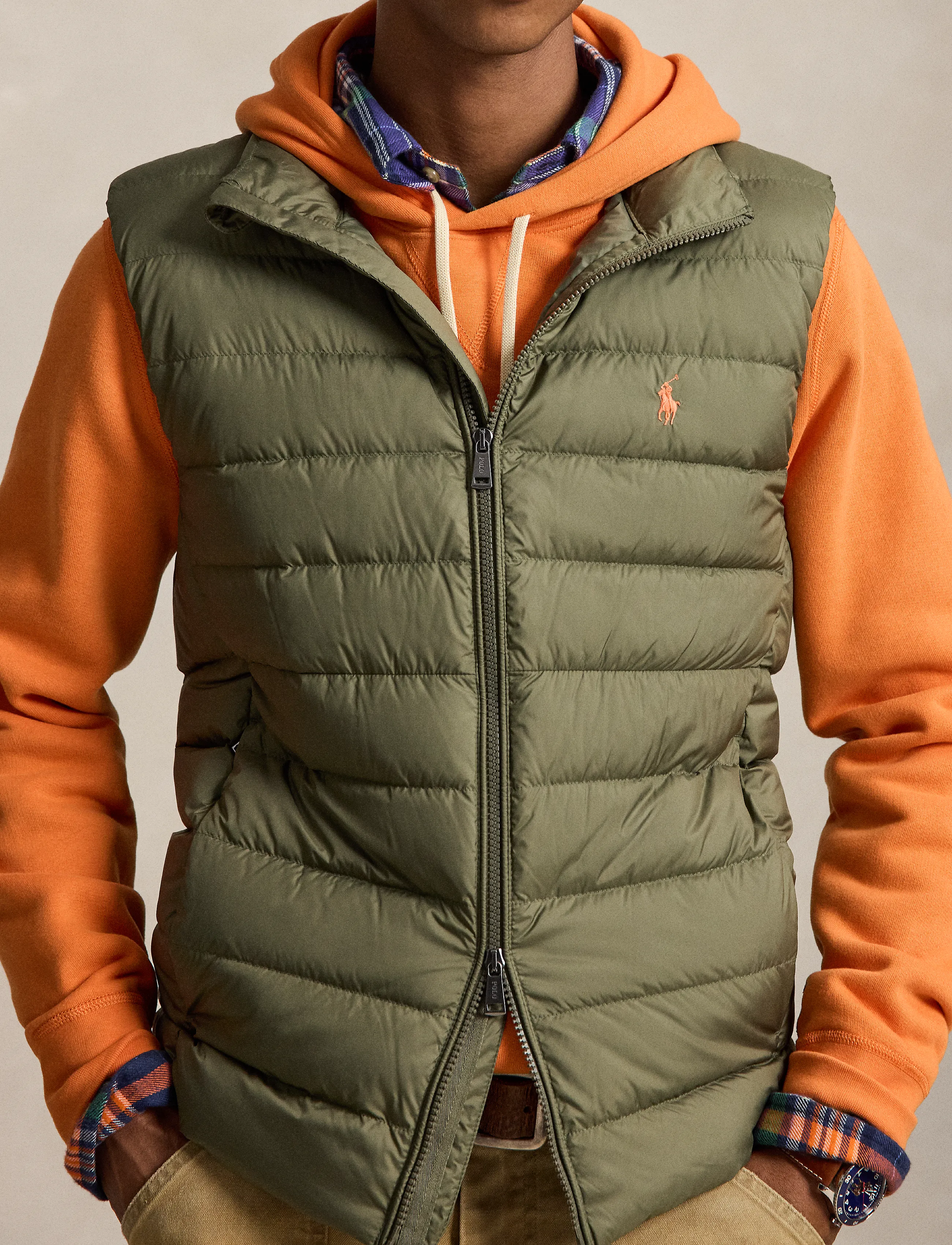 Polo Ralph Lauren - The Colden Packable Down Vest - västar - cruise olive - 4