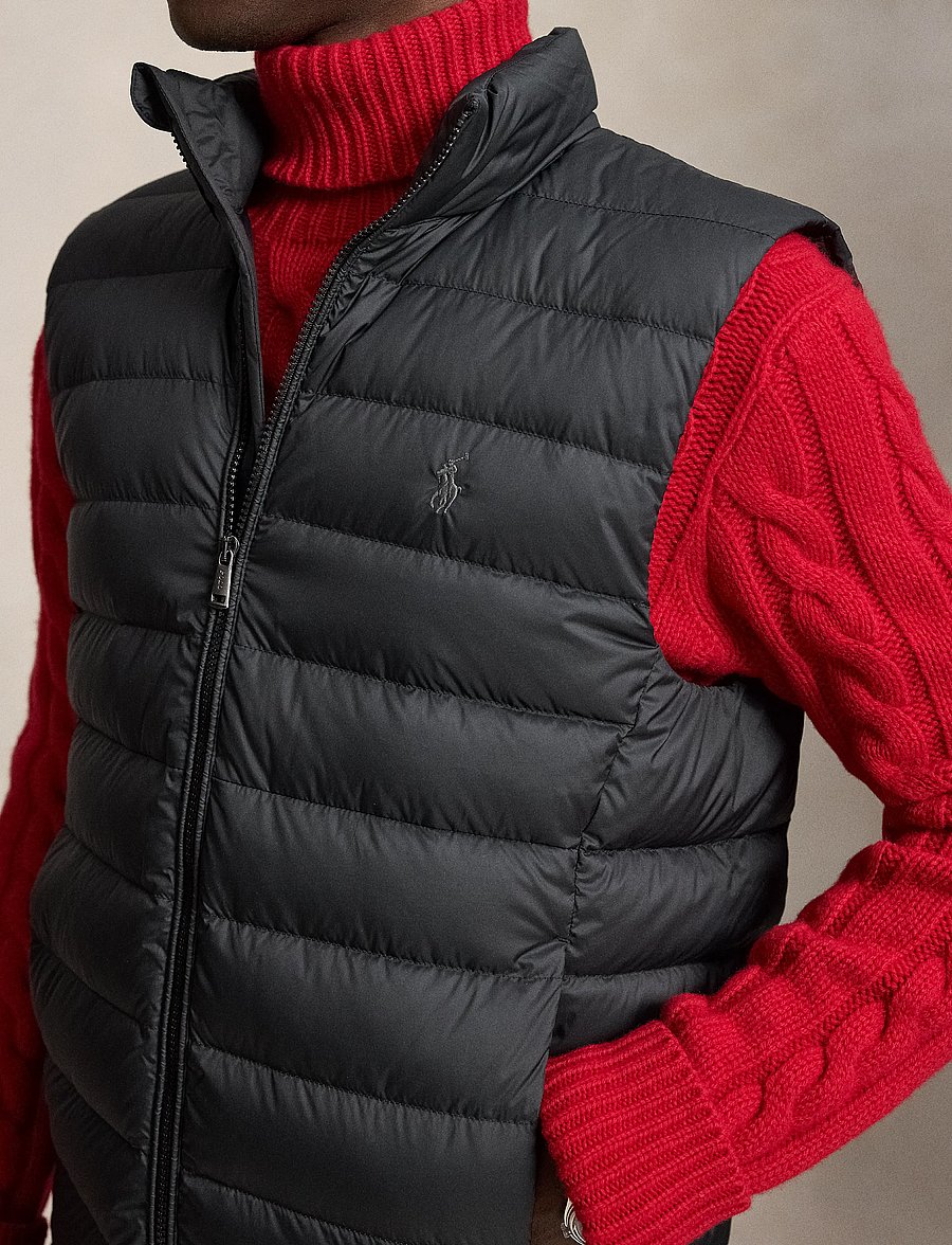 Polo Ralph Lauren - MATTE PERPETUAL-WVN-VEST - vestes - polo black - 3