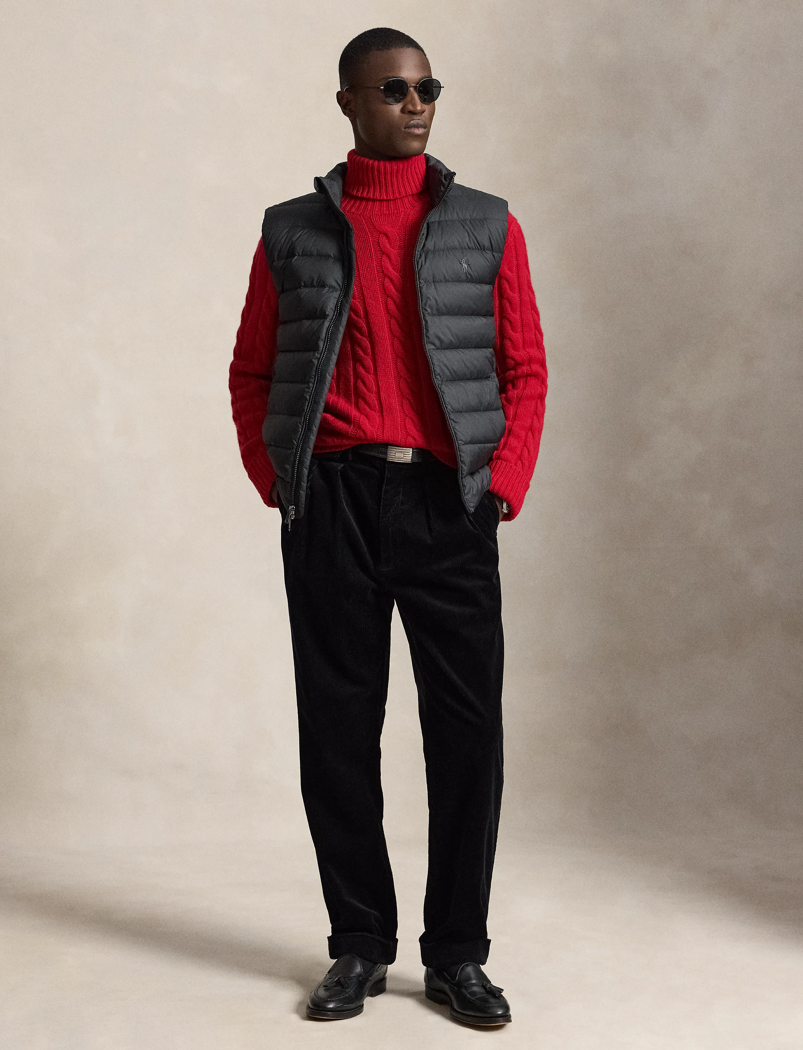 Polo Ralph Lauren - MATTE PERPETUAL-WVN-VEST - vestes - polo black - 4