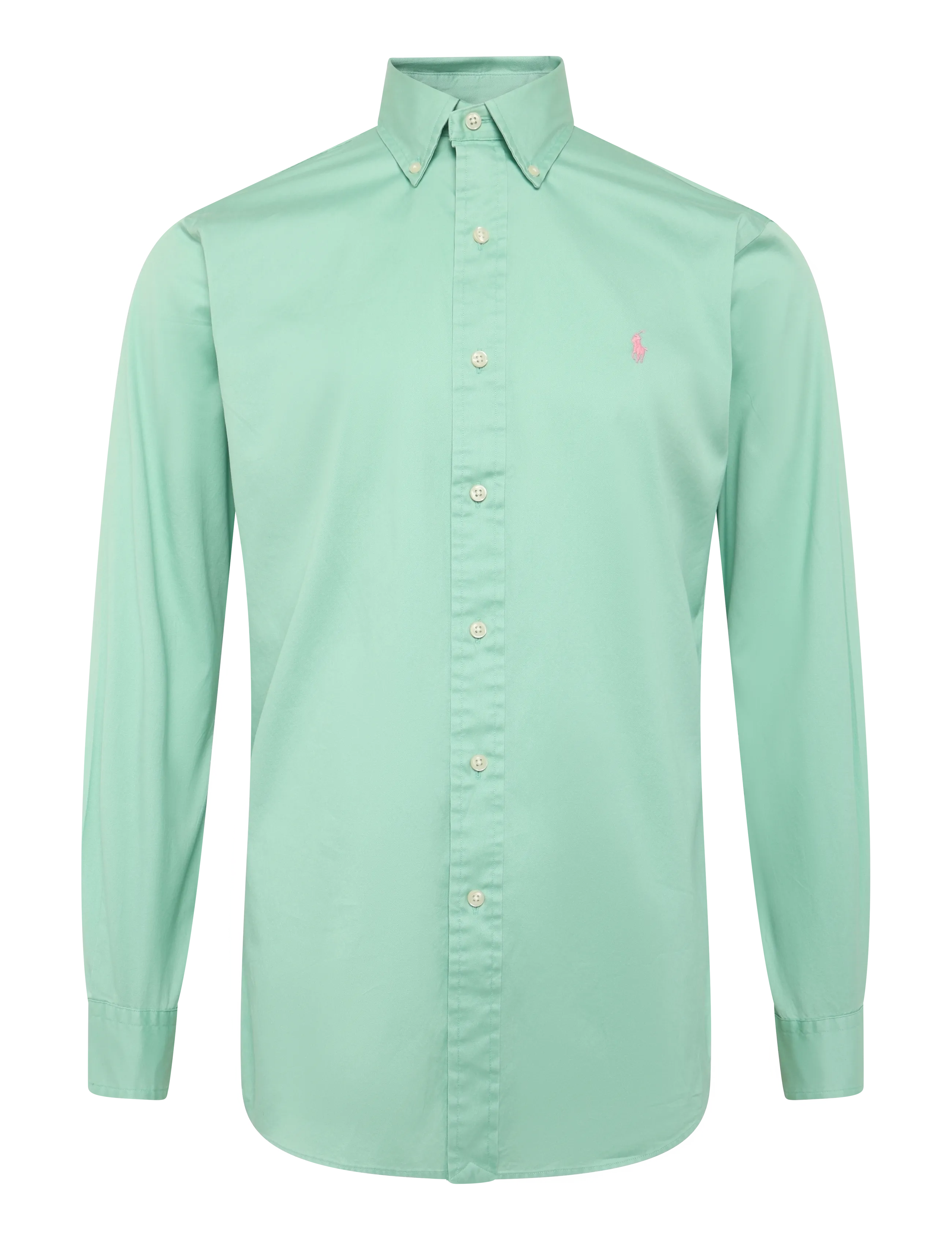 POLO RALPH LAUREN 80/2 Twill Sf-Wvn-Shirt Grün - S - Herren