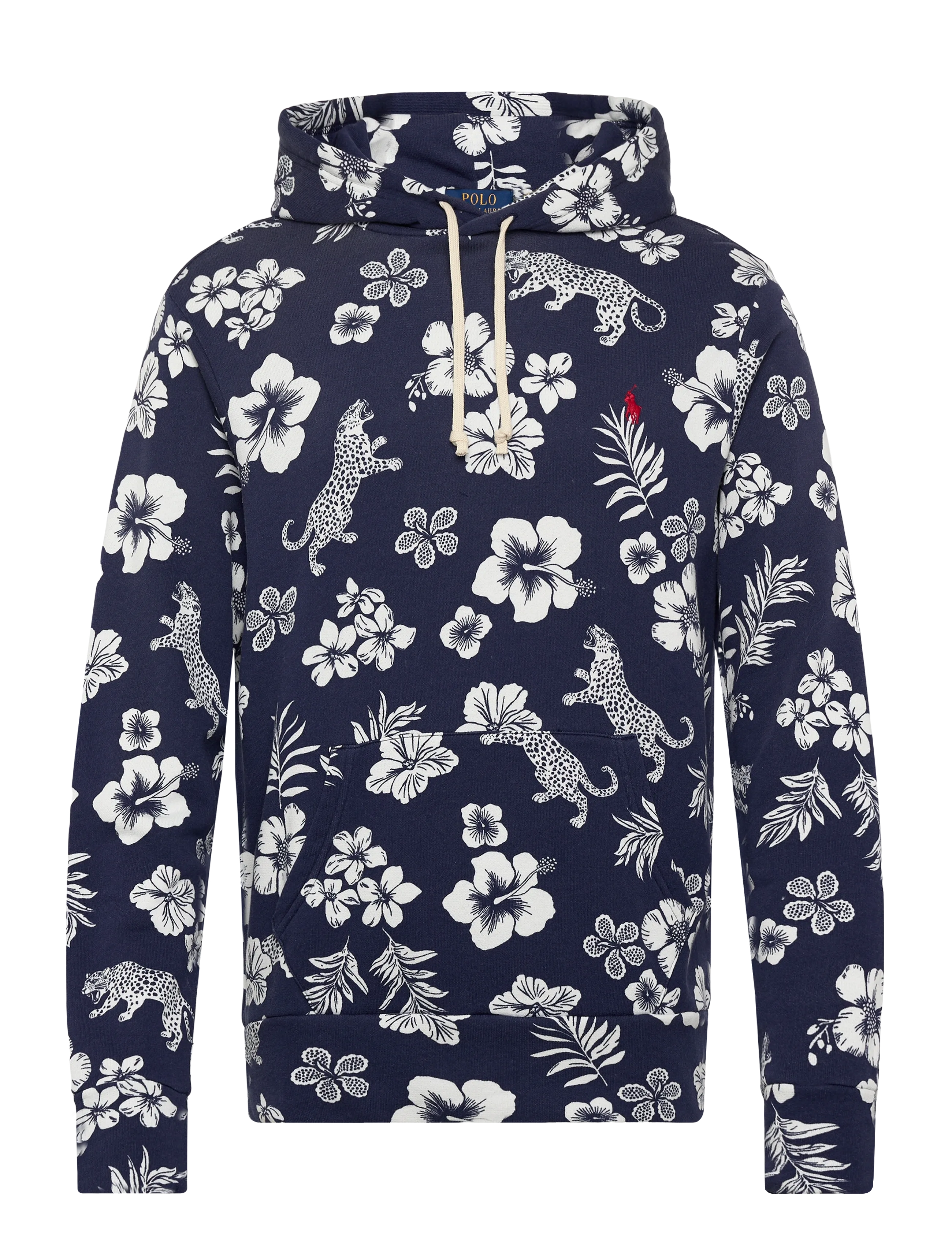 Polo Ralph Lauren Tropical French Terry Hoodie - Spring Wardrobe - JAGUAR TROPICAL- / blue
