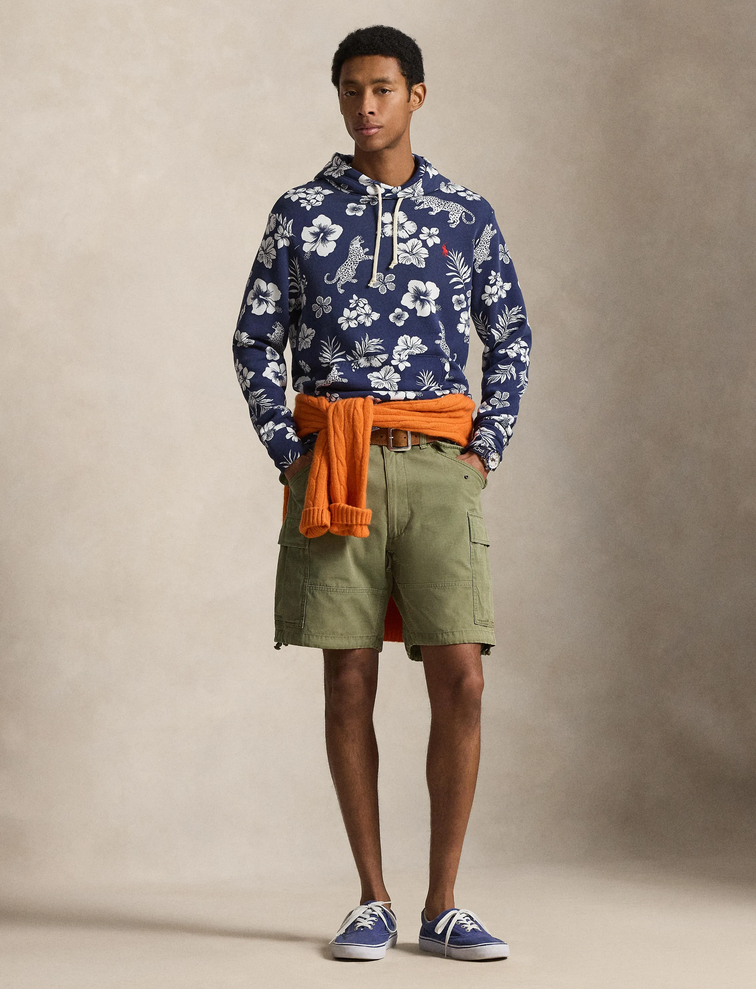 Polo Ralph Lauren Tropical French Terry Hoodie - Sweats à capuche - JAGUAR TROPICAL- / blue