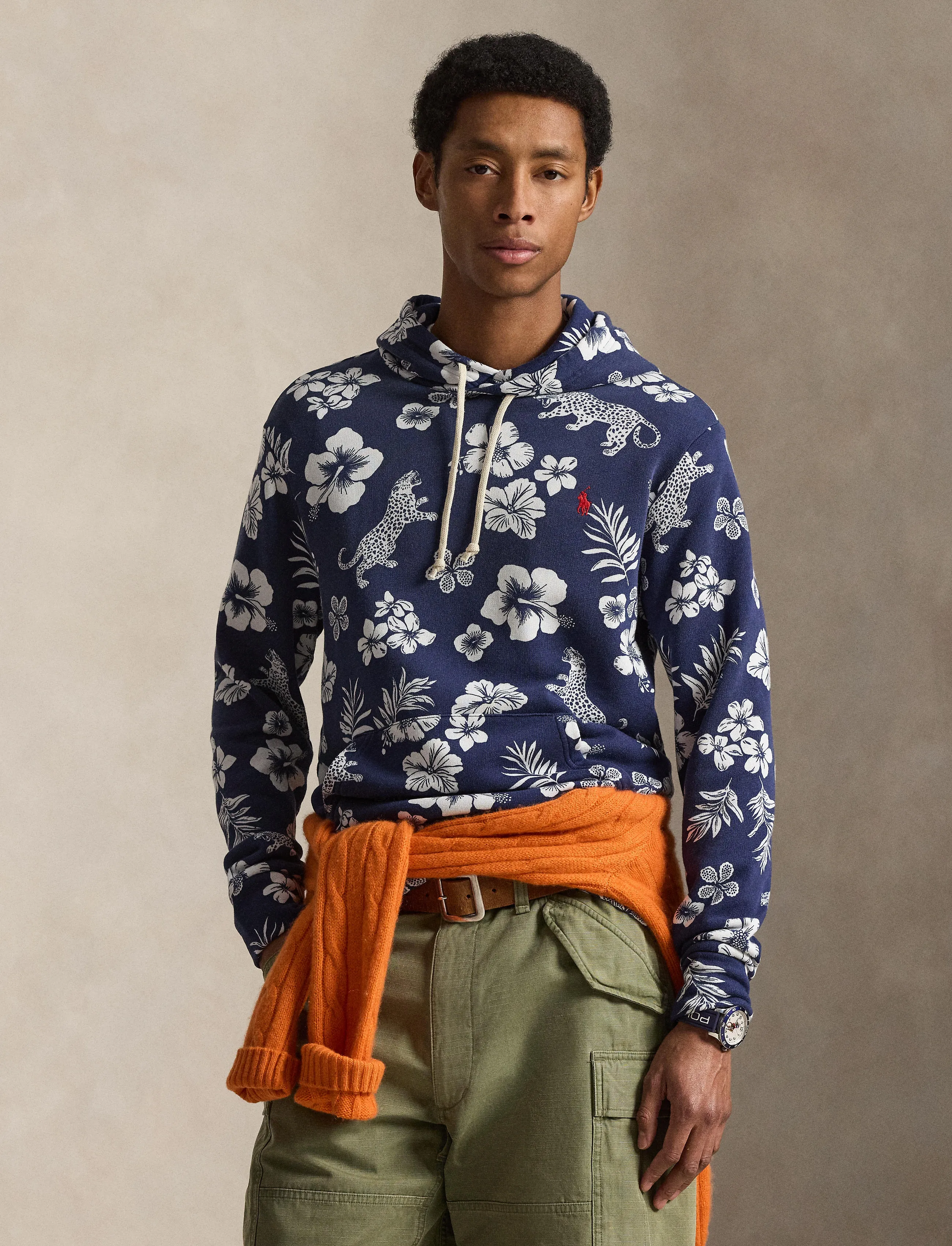 Polo Ralph Lauren - Tropical French Terry Hoodie - hættetrøjer - jaguar tropical- - 3