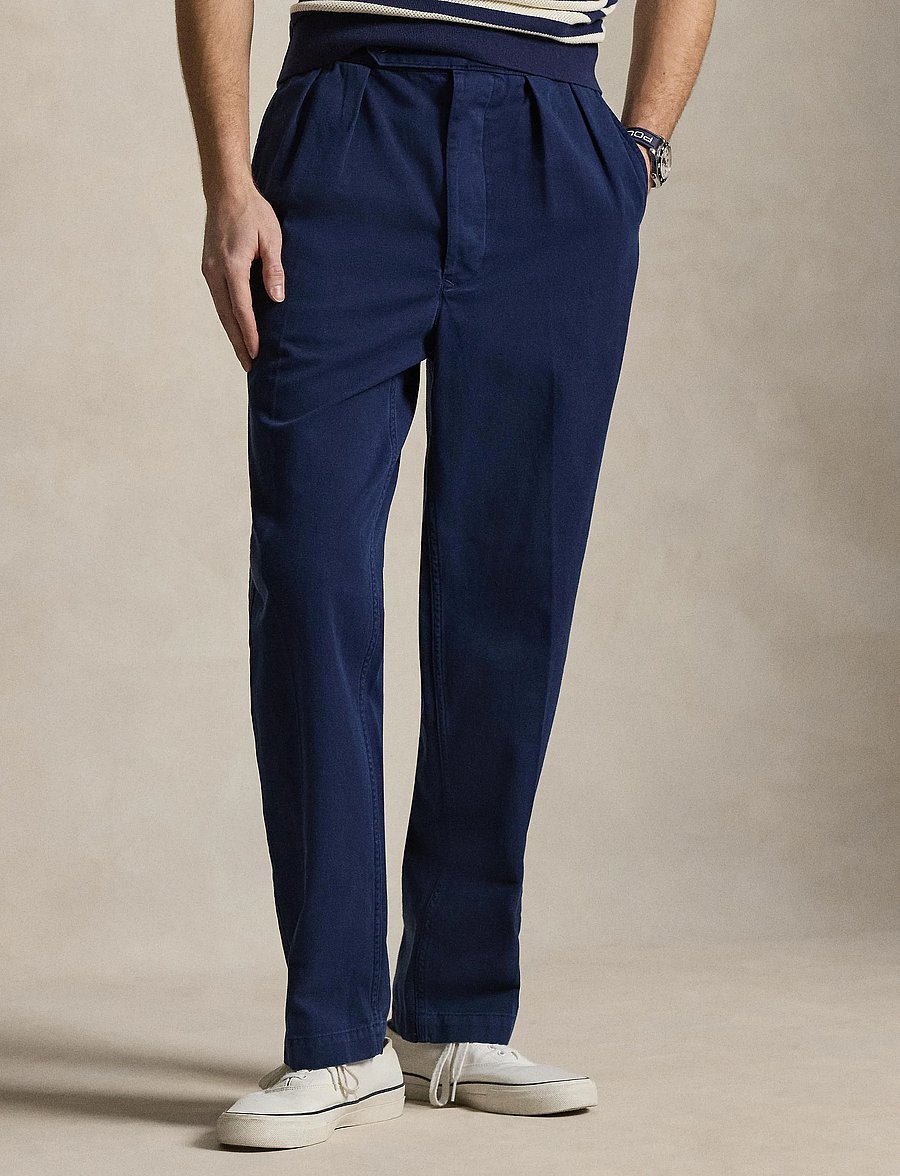 Polo Ralph Lauren - Relaxed Fit Twill Officer’s Pant - chinos - dark cobalt gd - 0