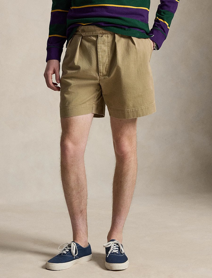 Polo Ralph Lauren - 7-Inch Relaxed Fit Twill Officer's Short - chinos shorts - khaki hill - 0