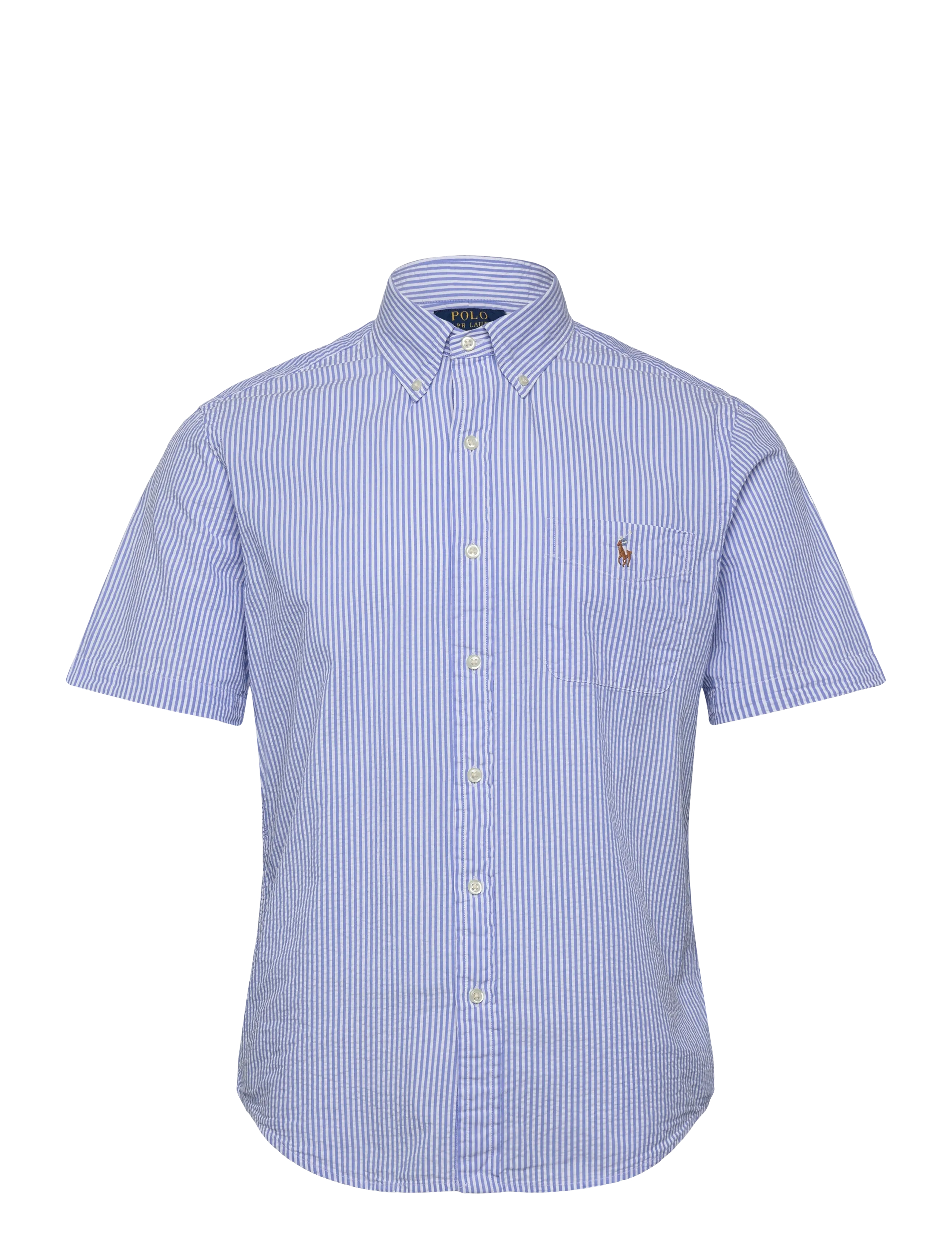 Polo Ralph Lauren Y/D SEERSUCKER-WVN-SHIRT - Vaatteet - 7310A BLUE/WHITE / blue