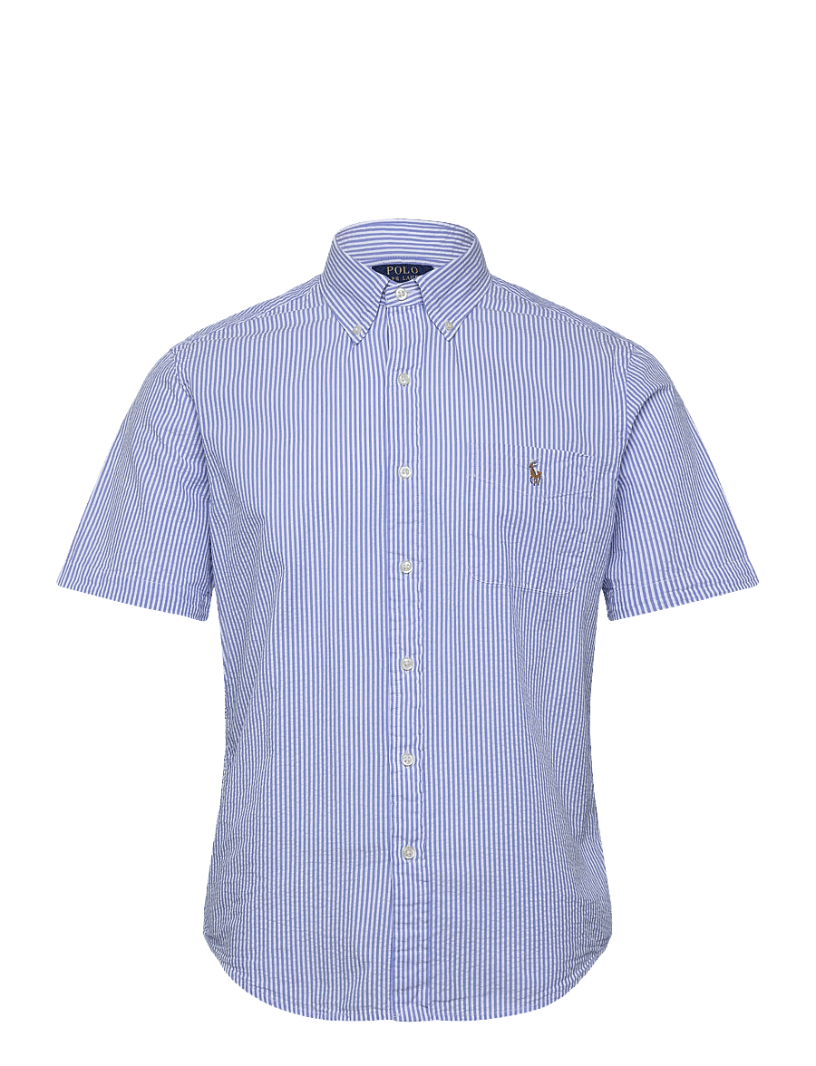 Polo Ralph Lauren - Y/D SEERSUCKER-WVN-SHIRT - stribede skjorter - 7310a blue/white - 1