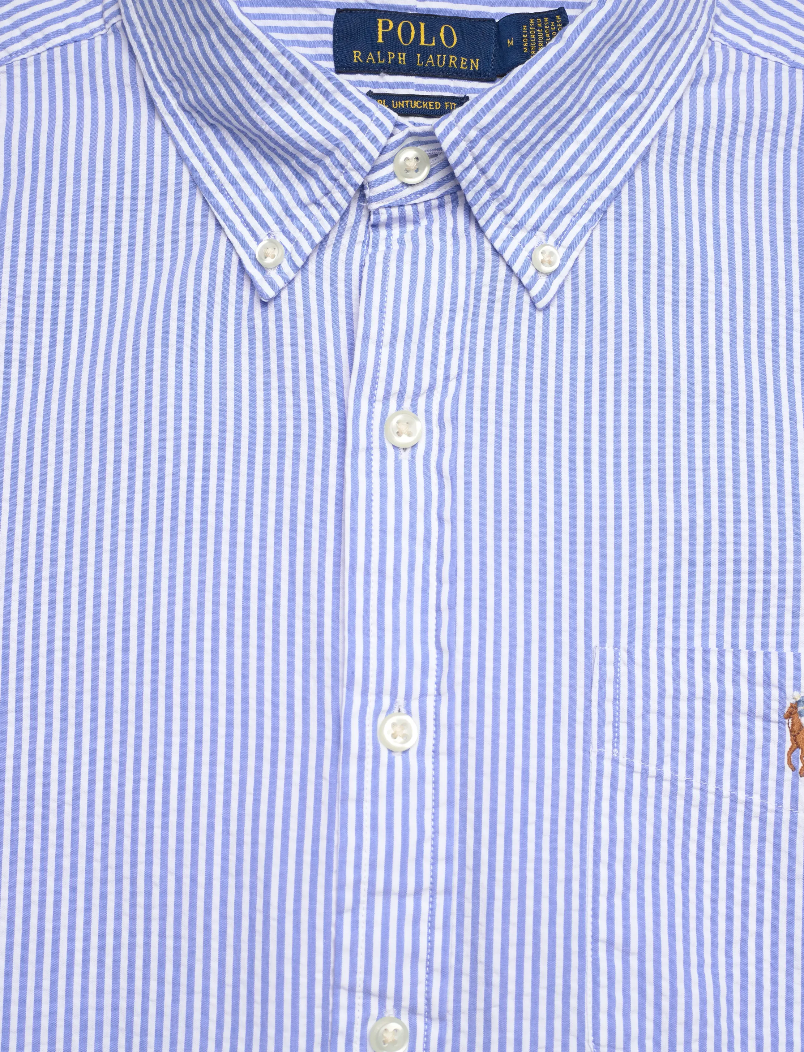 Polo Ralph Lauren - Y/D SEERSUCKER-WVN-SHIRT - stribede skjorter - 7310a blue/white - 4