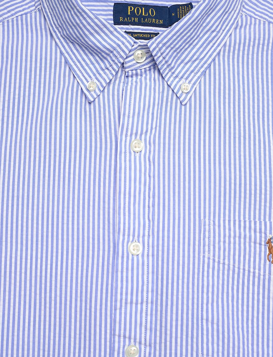 Polo Ralph Lauren - Y/D SEERSUCKER-WVN-SHIRT - stribede skjorter - 7310a blue/white - 4