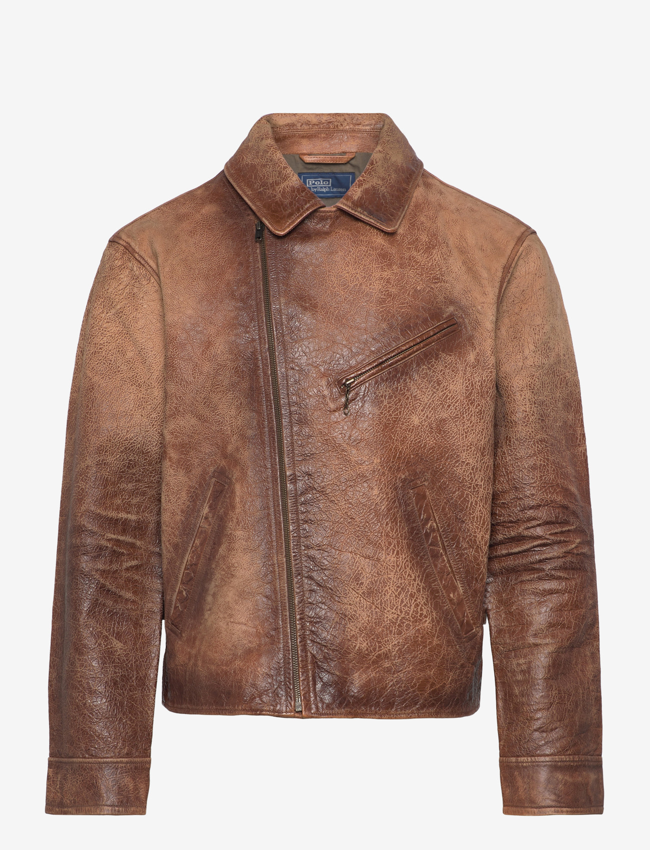 Polo Ralph Lauren - Leather Newsboy Jacket - lentejassen - brown x - 2