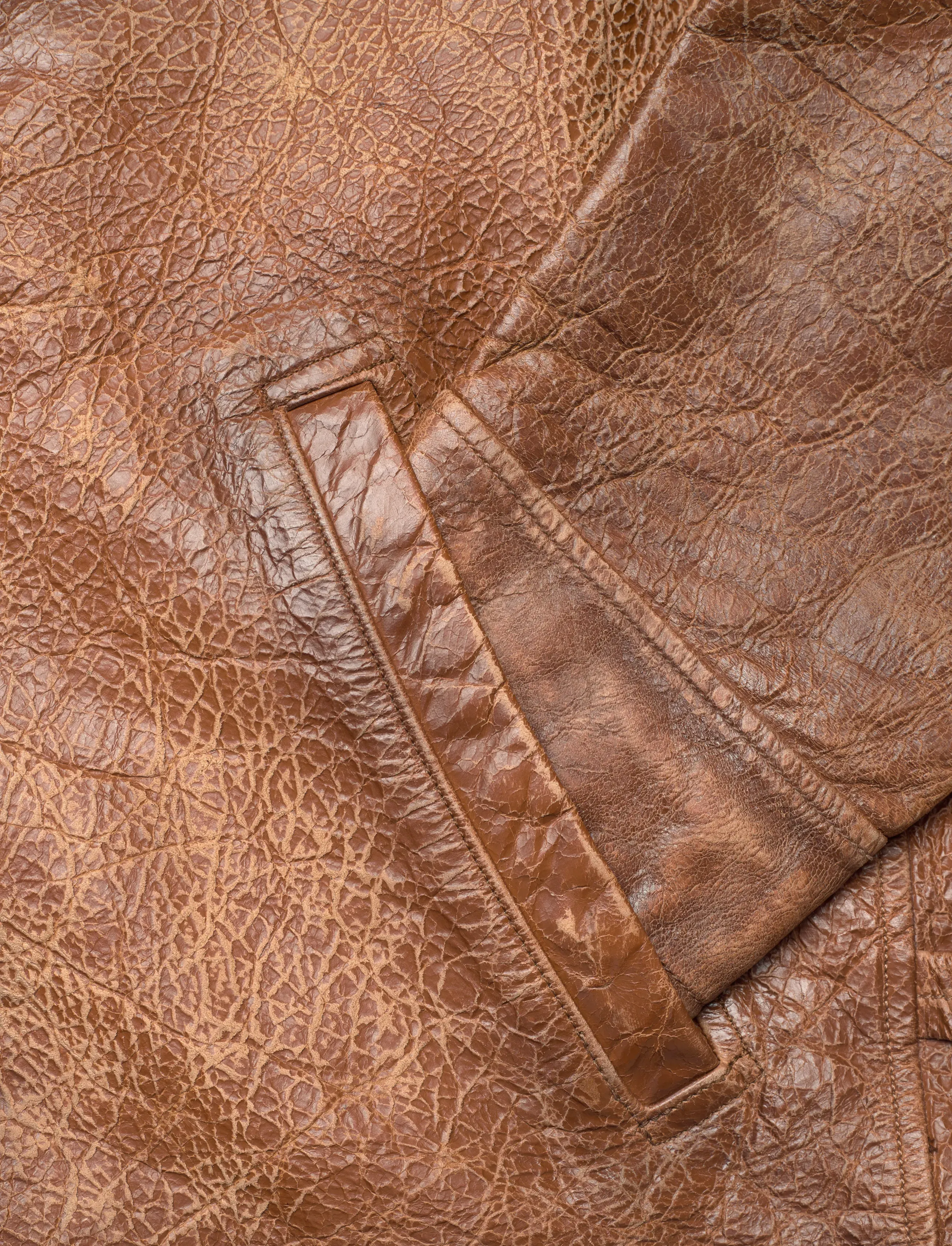 Polo Ralph Lauren - Leather Newsboy Jacket - forårsjakker - brown x - 4