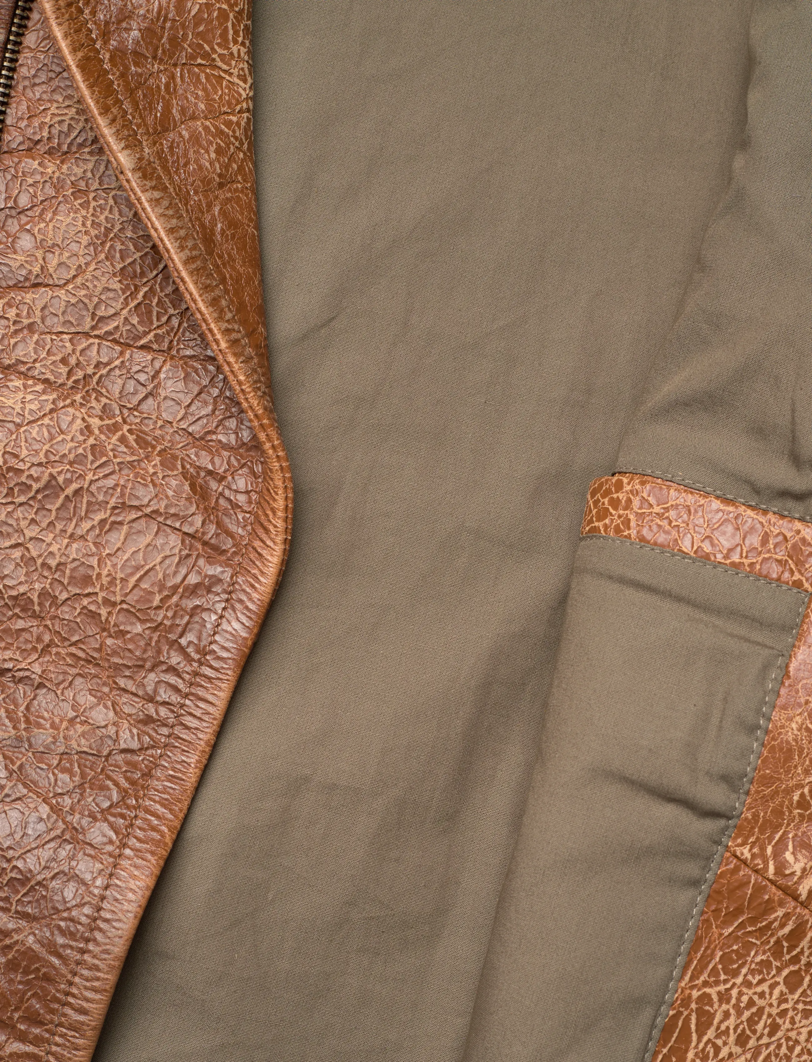 Polo Ralph Lauren - Leather Newsboy Jacket - forårsjakker - brown x - 5