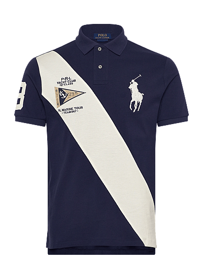 Polo Ralph Lauren Custom Slim Fit Big Pony Mesh Polo Shirt (RAF710B21920) - Kortärmade pikéer - Boozt.com