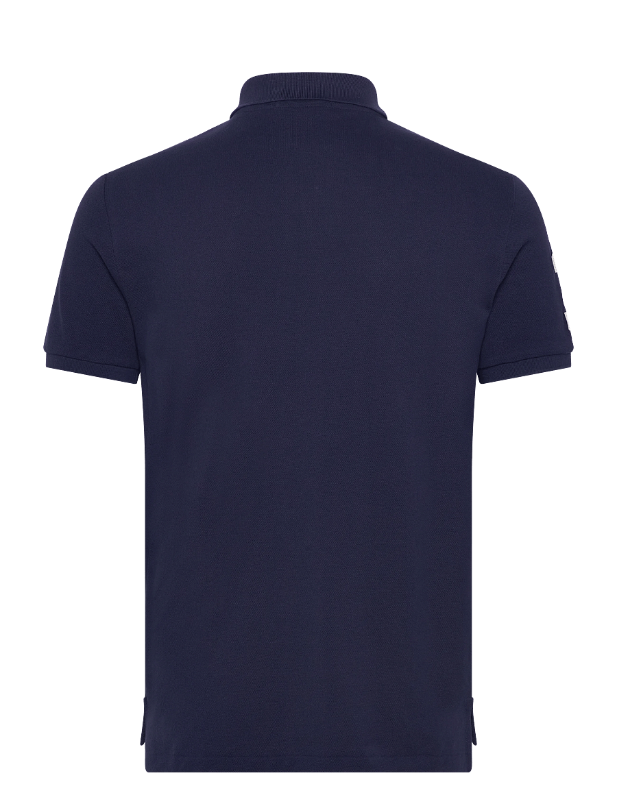 Polo Ralph Lauren - Custom Slim Fit Big Pony Mesh Polo Shirt - lühikeste varrukatega polod - newport navy/nevi - 1