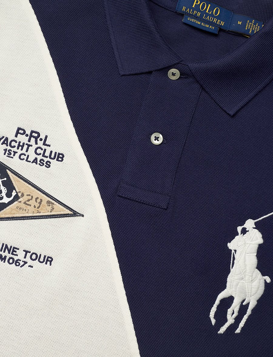 Polo Ralph Lauren - Custom Slim Fit Big Pony Mesh Polo Shirt - lühikeste varrukatega polod - newport navy/nevi - 2