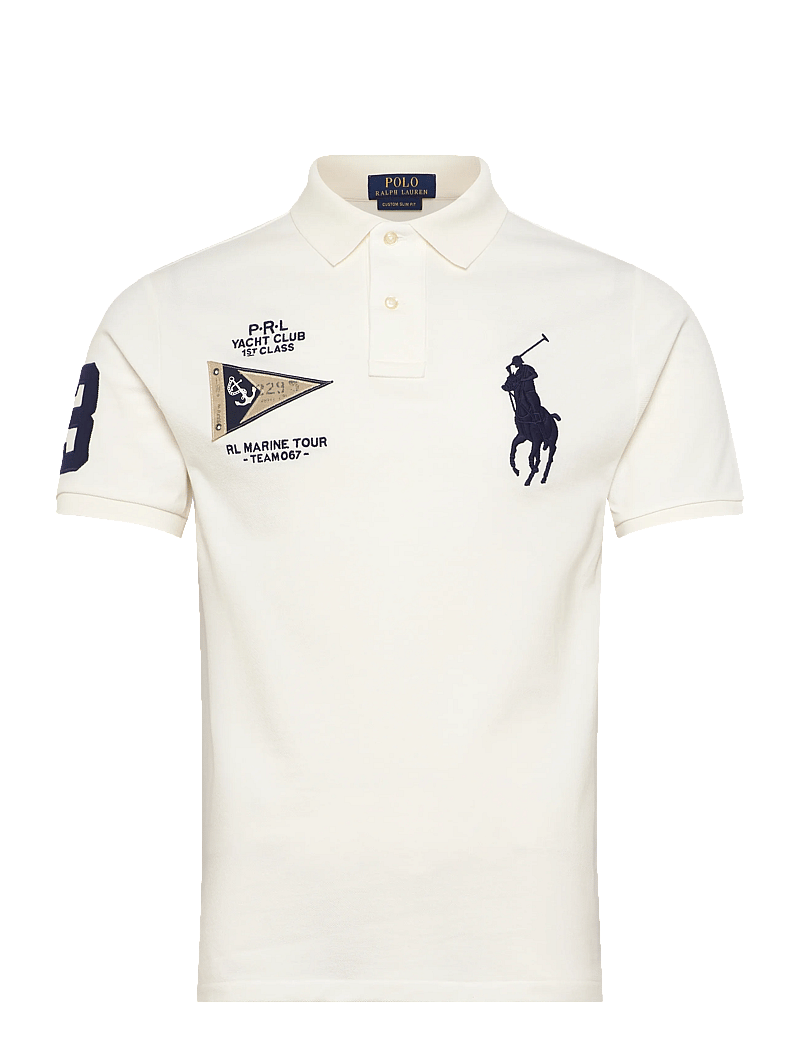 Polo Ralph Lauren - Custom Slim Fit Big Pony Polo Shirt - kurzärmelig - nevis - 0
