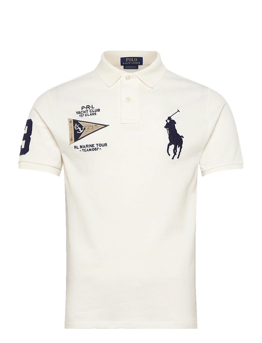 Polo Ralph Lauren - Custom Slim Fit Big Pony Polo Shirt - kurzärmelig - nevis - 0