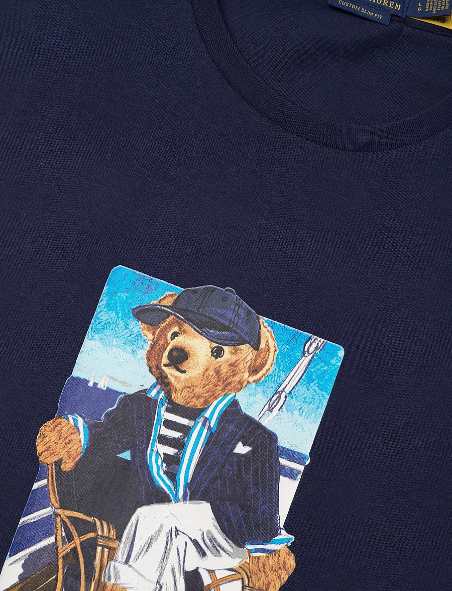 Polo Ralph Lauren - Custom Slim Fit Polo Bear T-Shirt - kortärmade t-shirts - newport bear- new - 2