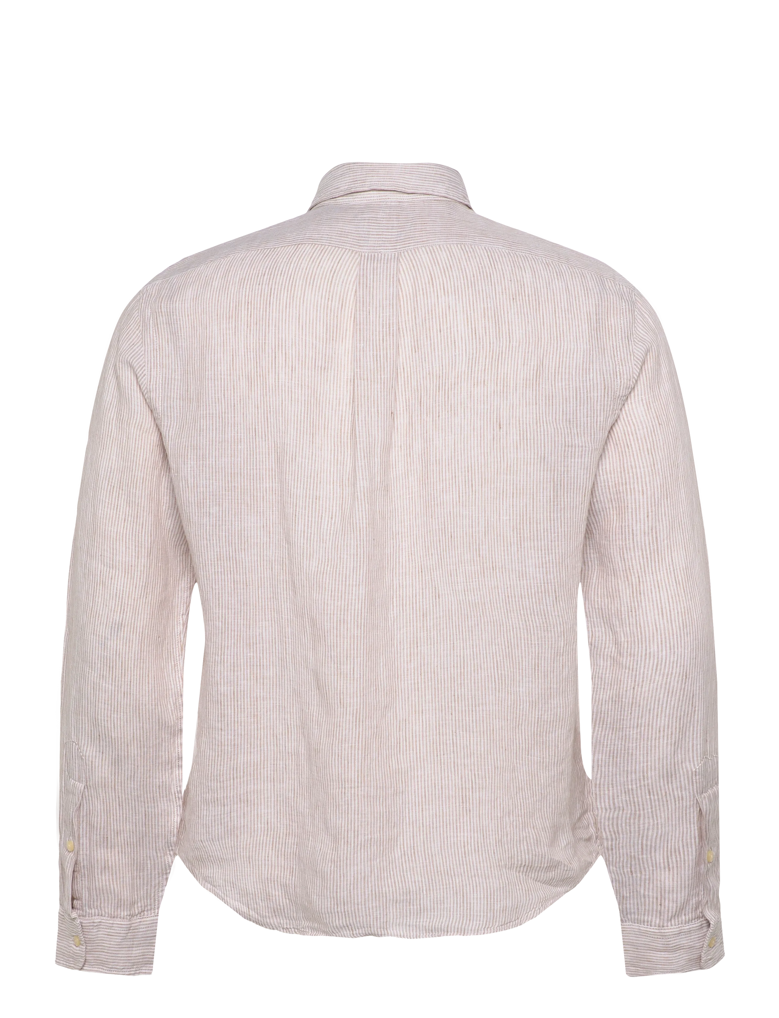 Polo Ralph Lauren - Custom Fit Striped Linen Shirt - linen shirts - 6671h coastal bei - 1