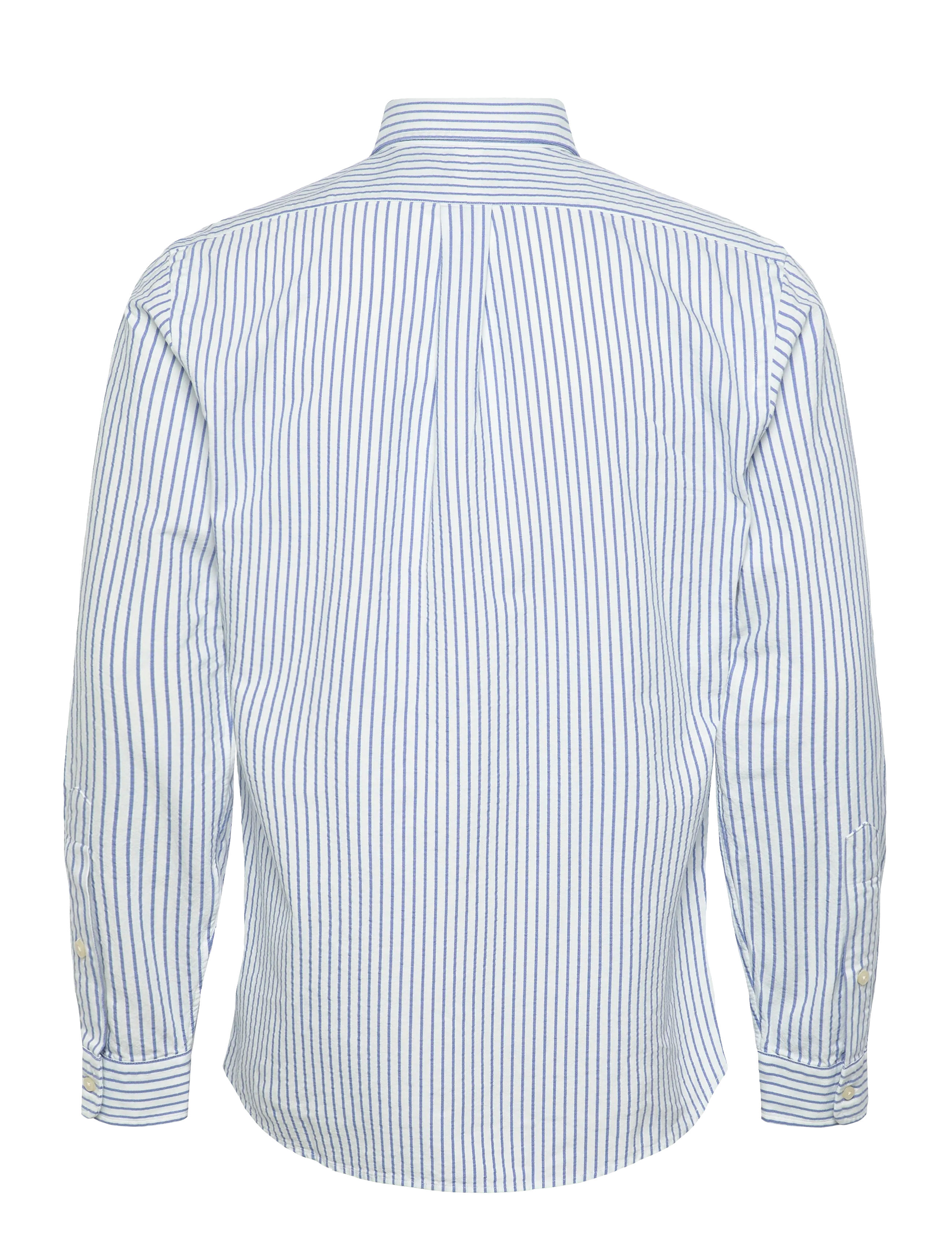 Polo Ralph Lauren - Custom Fit Seersucker Oxford Shirt - stribede skjorter - 7124c white bsr b - 1